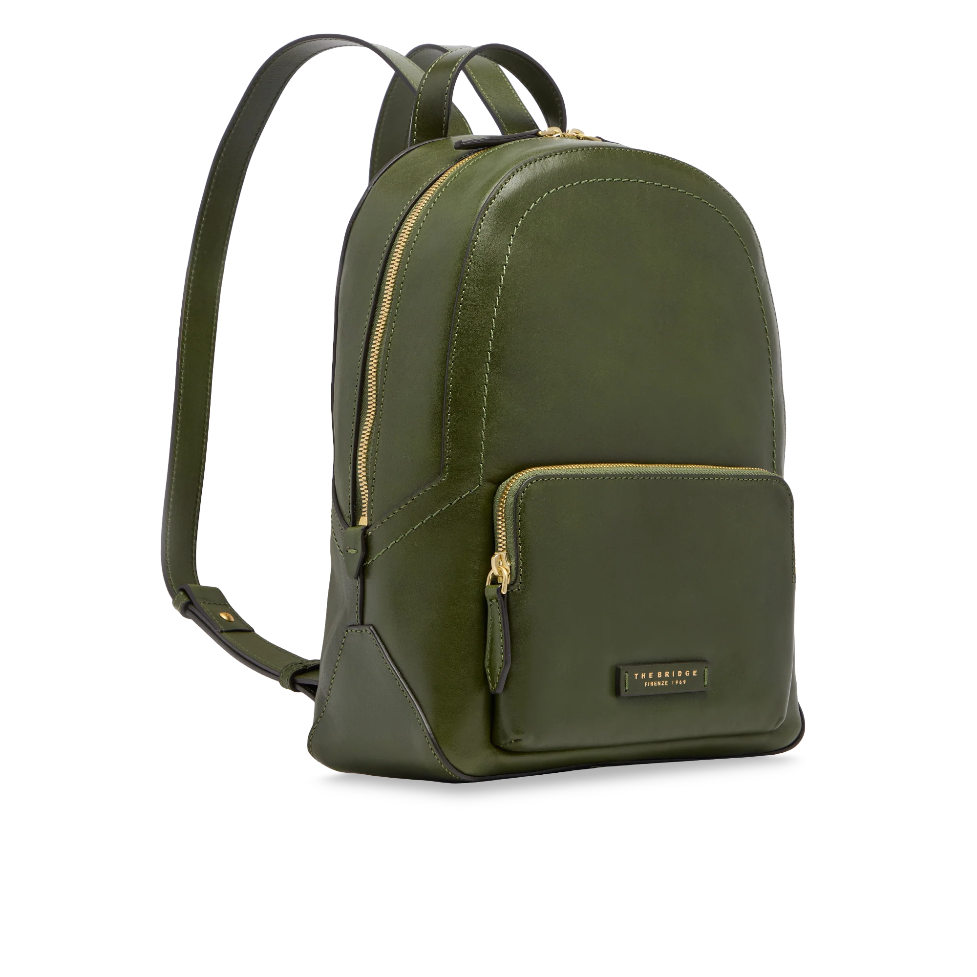 Women’s leather backpack with front pocket - Image 2