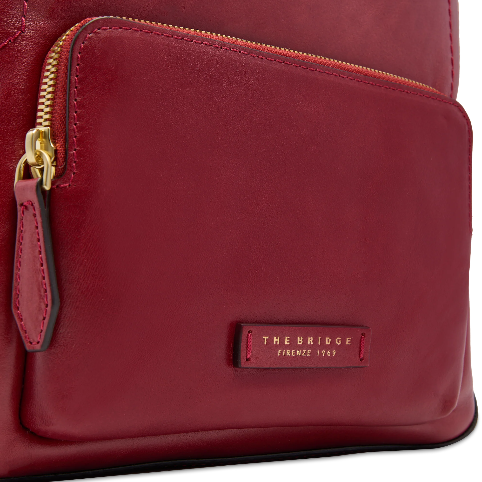 Women’s leather backpack with front pocket - Image 5