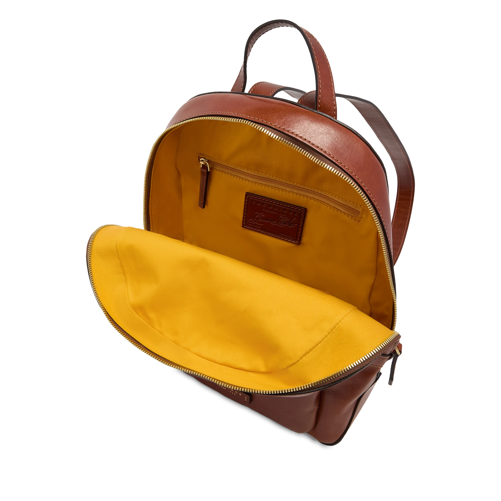 Women’s leather backpack with front pocket - Image 4