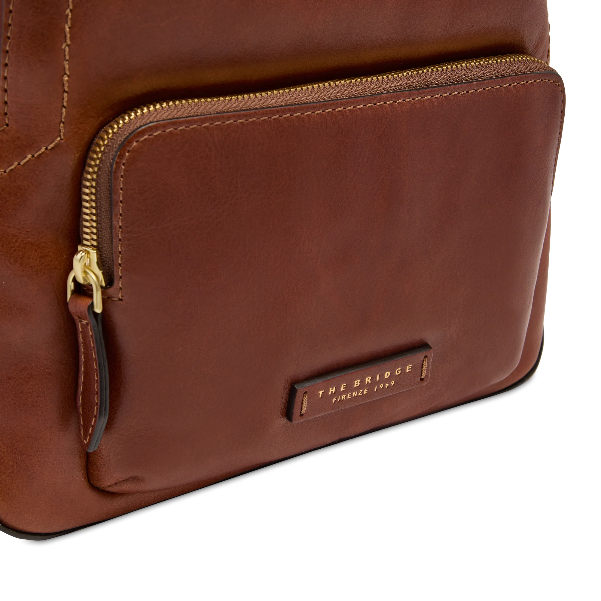Women’s leather backpack with front pocket - Image 5