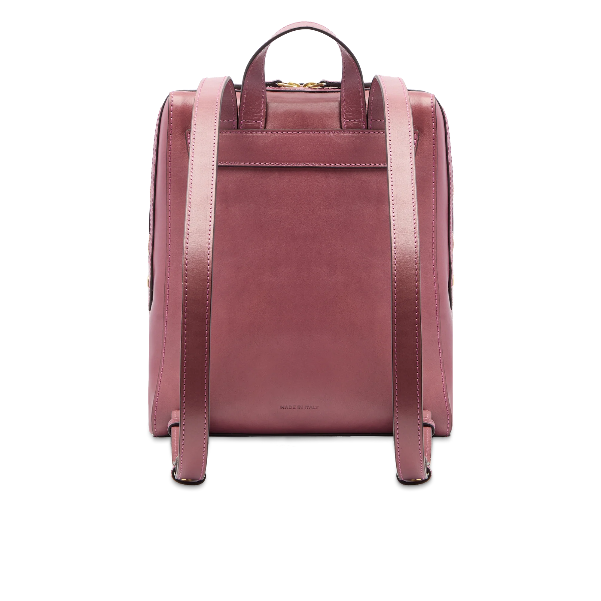 Women’s leather backpack with front pocket - Image 3
