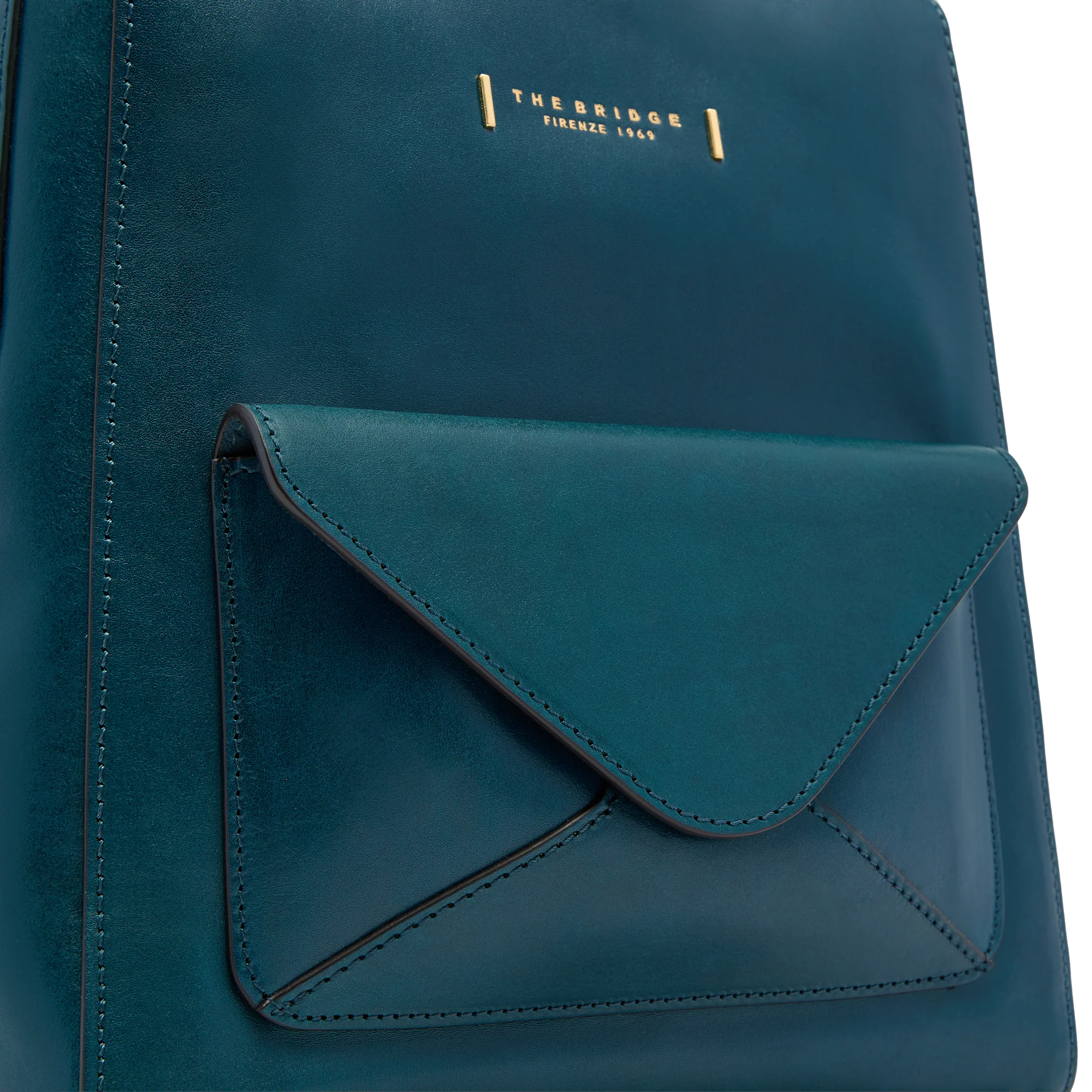 Women’s leather backpack with front pocket - Image 5