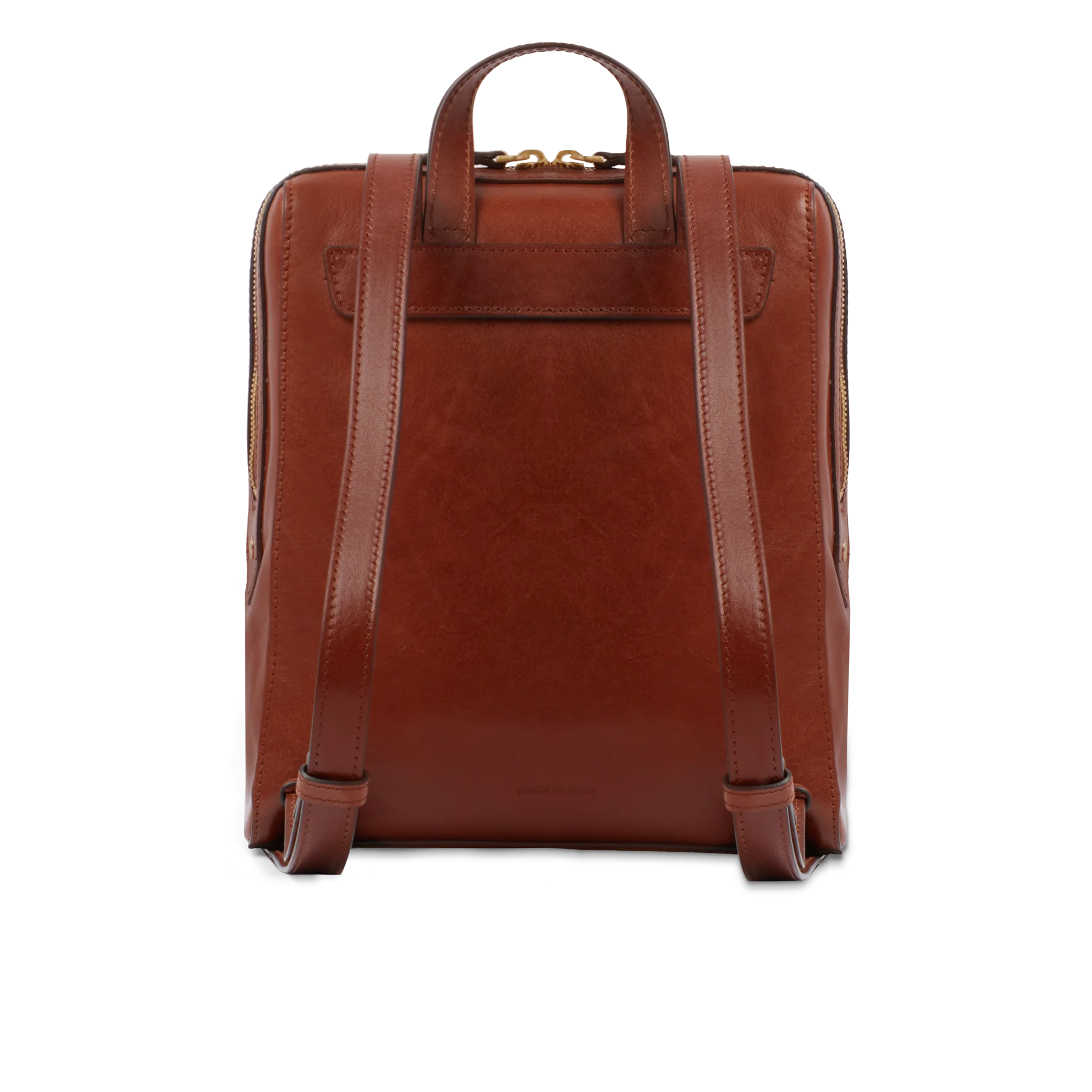 Women’s leather backpack with front pocket - Image 3