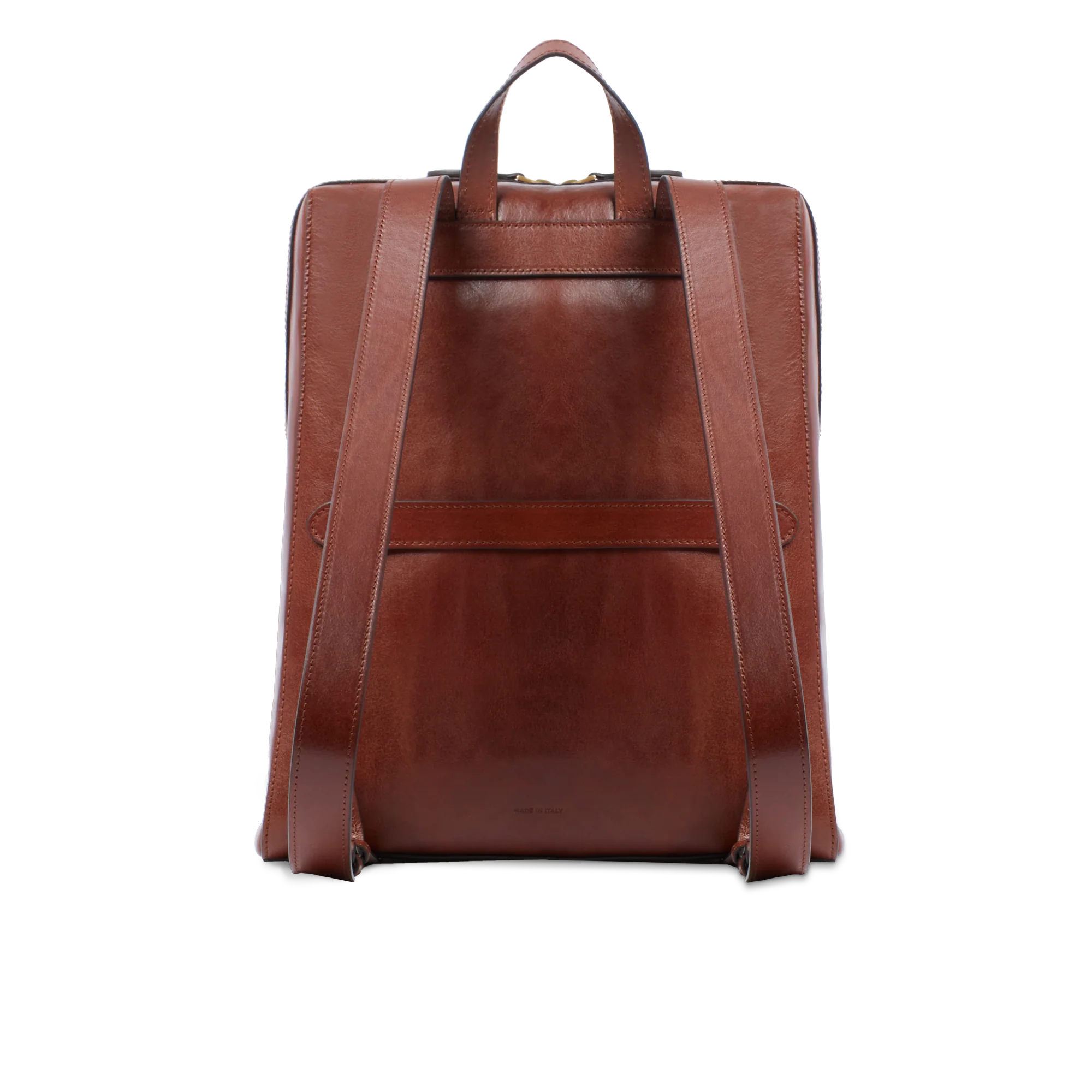 Women’s leather backpack with front pocket - Image 3