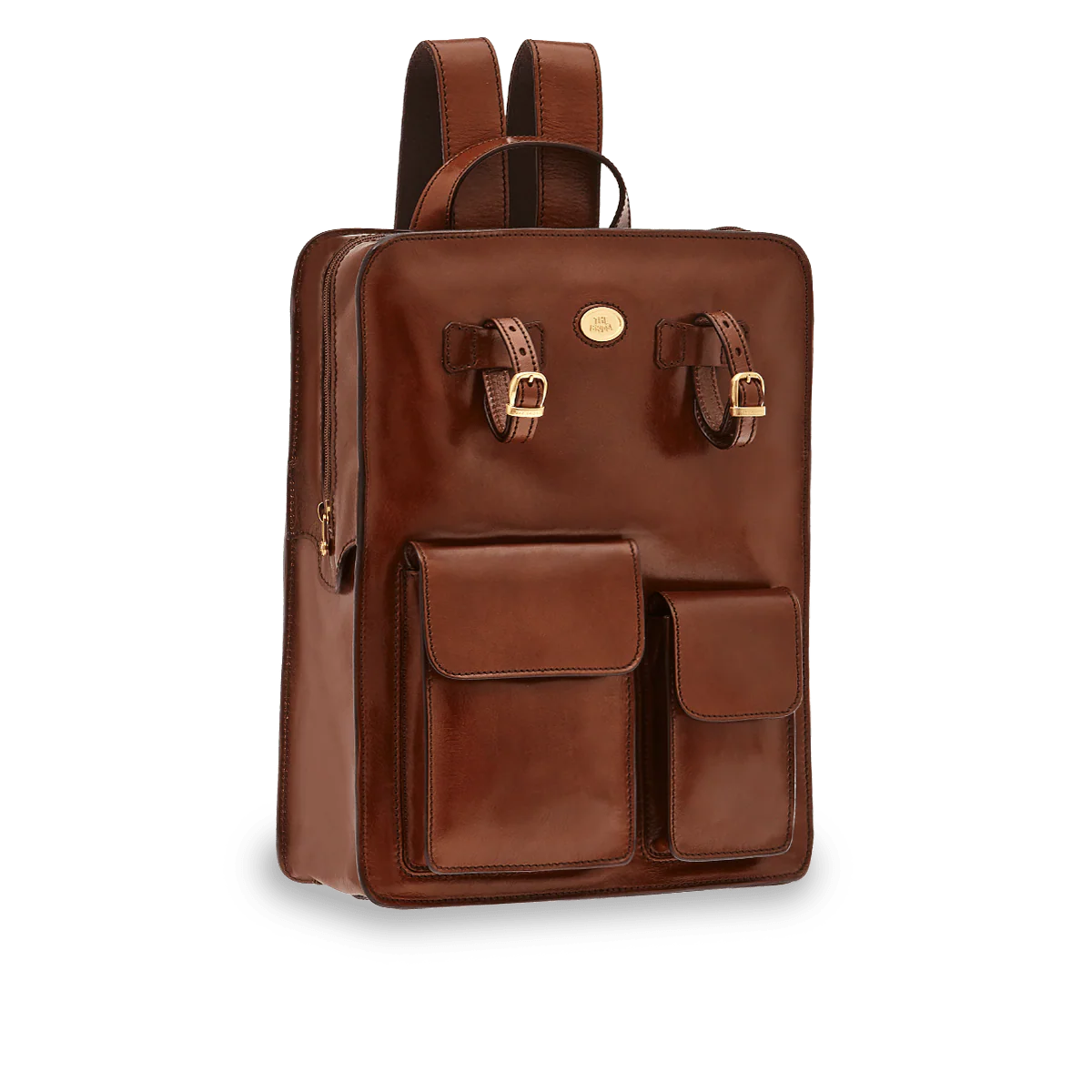 Men's leather backpack