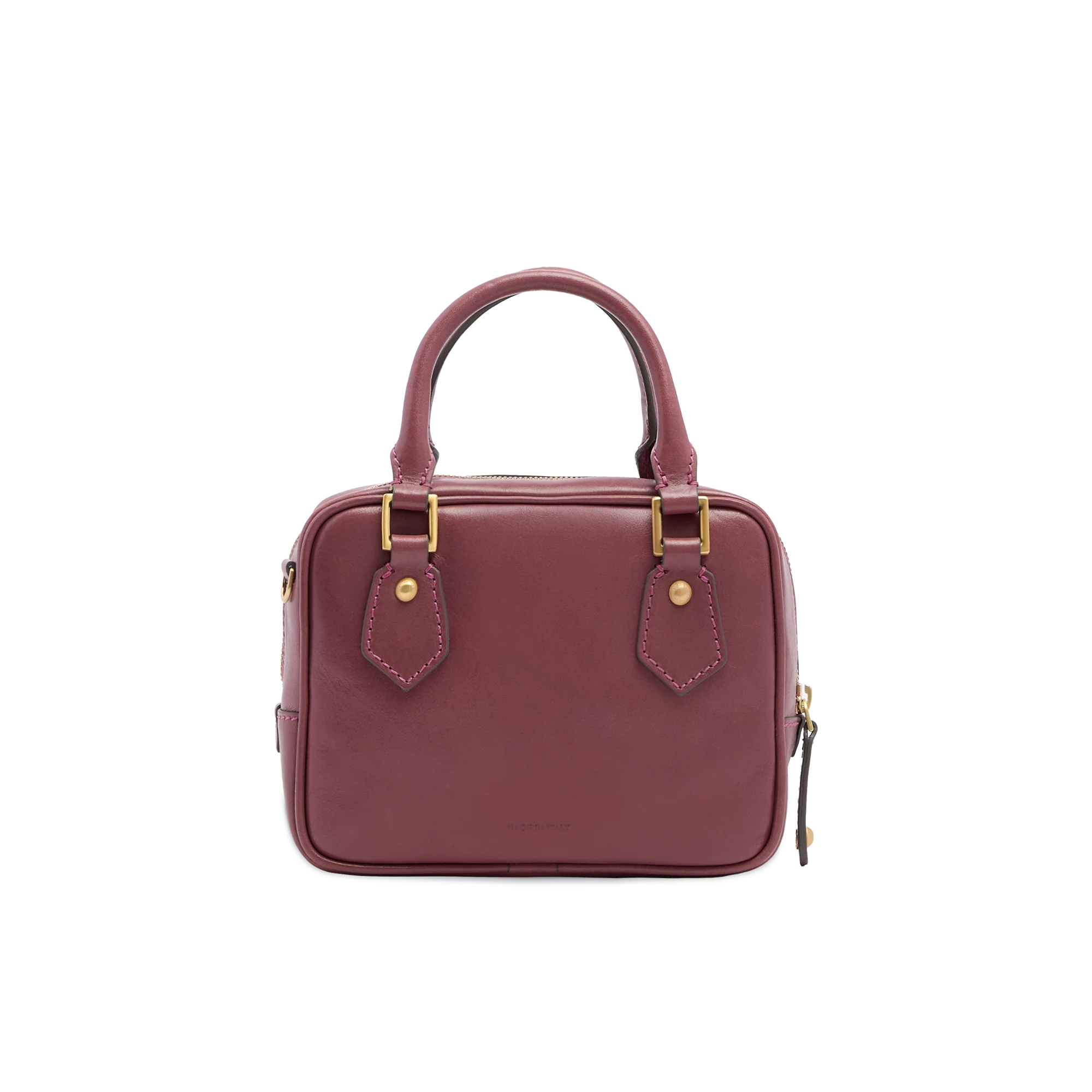Leather bowling bag with removable shoulder strap - Image 3