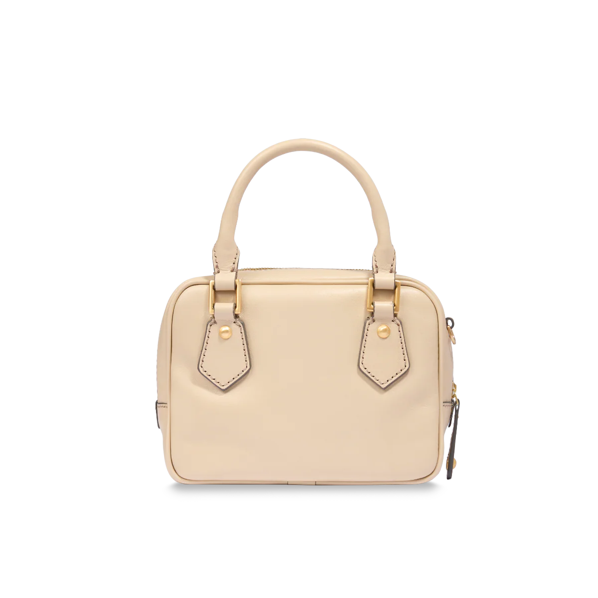 Leather satchel with removable strap - Image 3