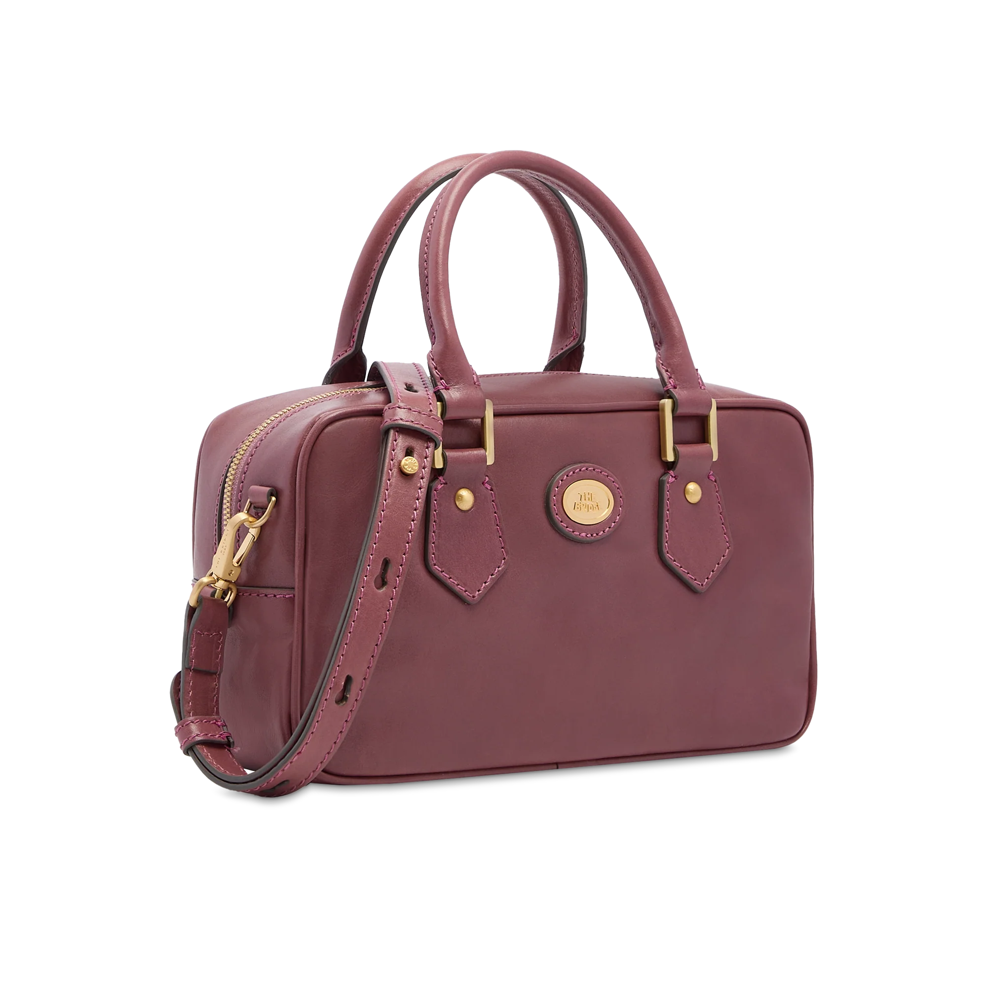 Leather duffle bag with removable shoulder strap - Image 2