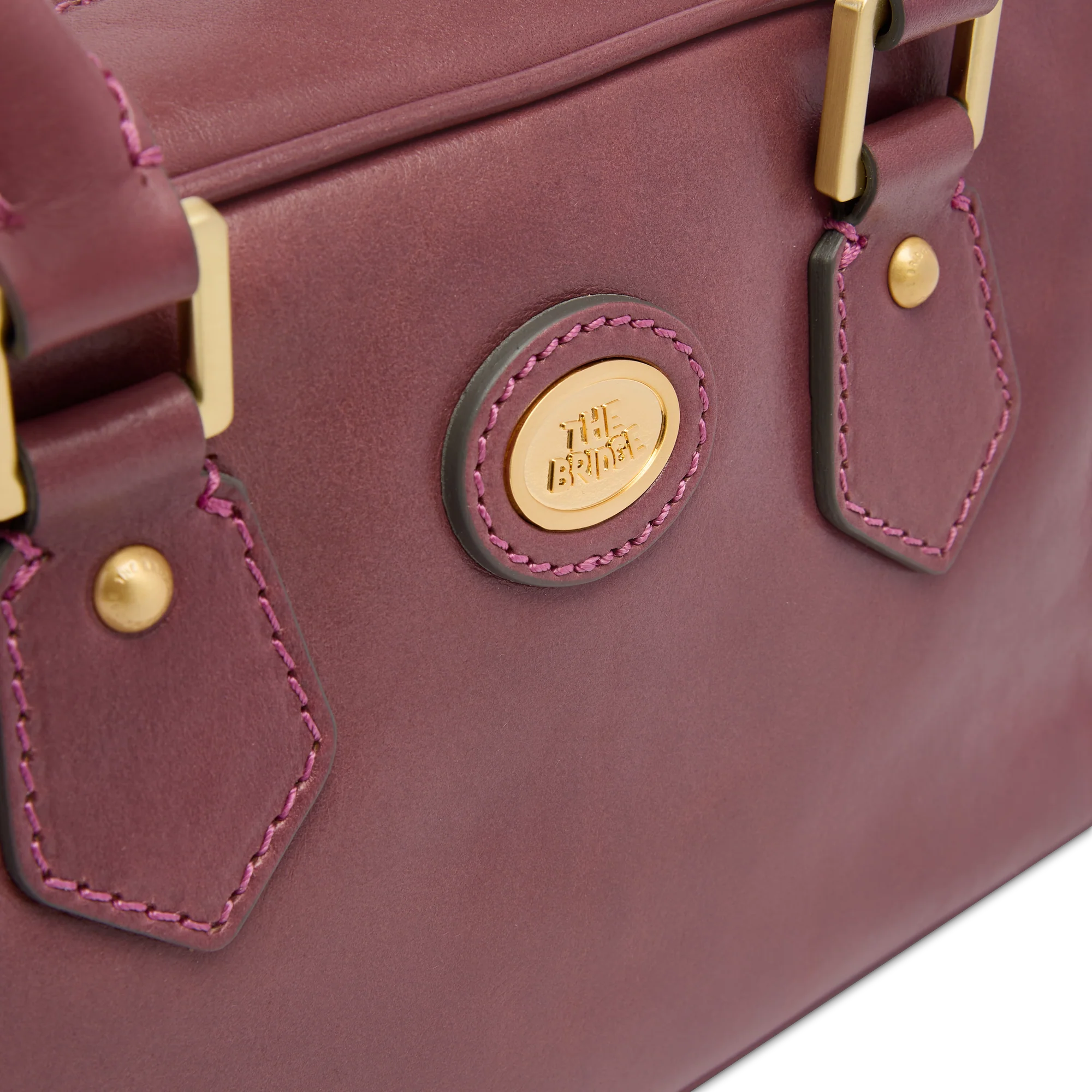 Leather duffle bag with removable shoulder strap - Image 5