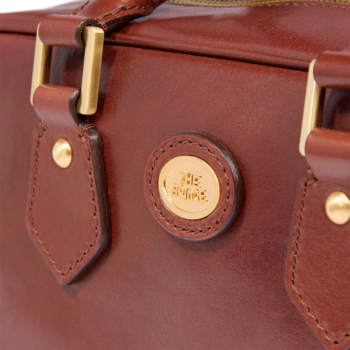Leather satchel with removable strap - Image 5