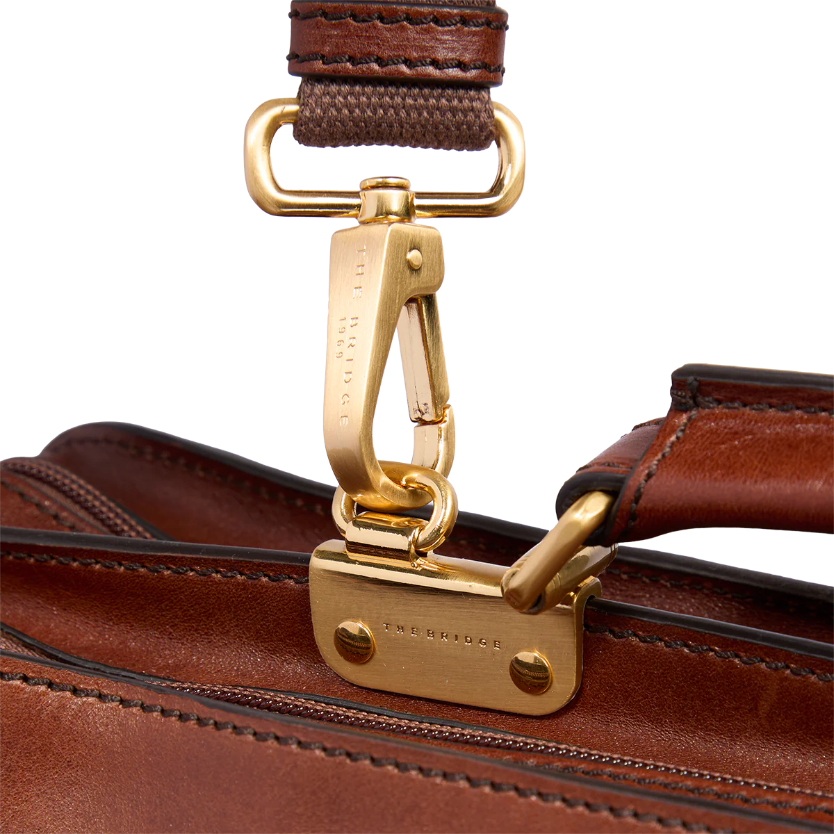 Men's leather briefcase with shoulder strap - Image 4