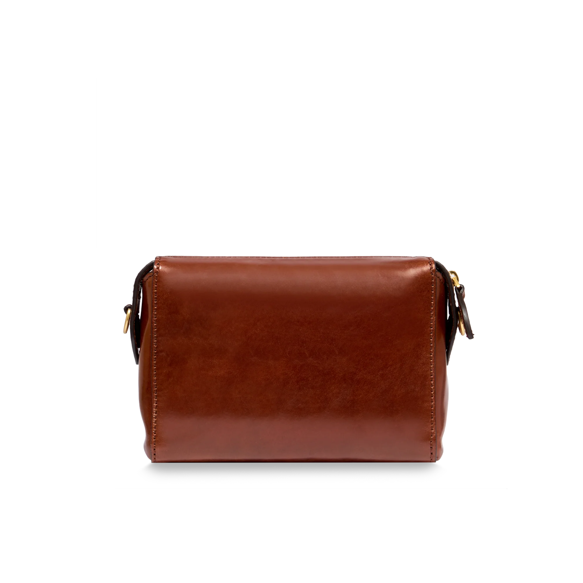 Leather crossbody bag with zip closure - Image 4