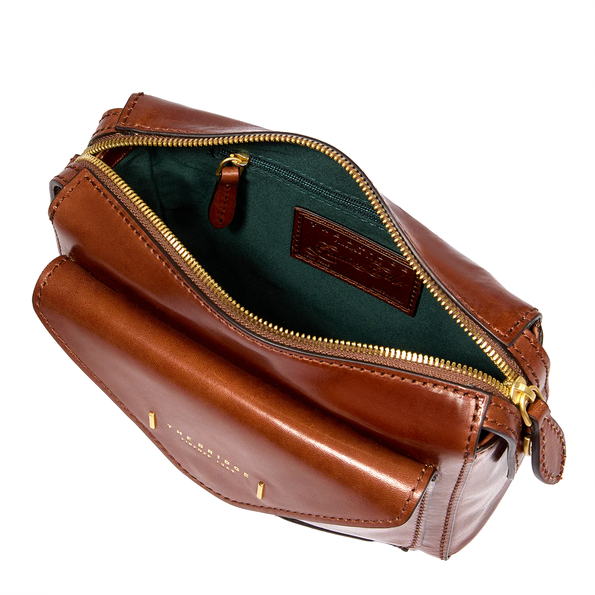Leather crossbody bag with zip closure - Image 5