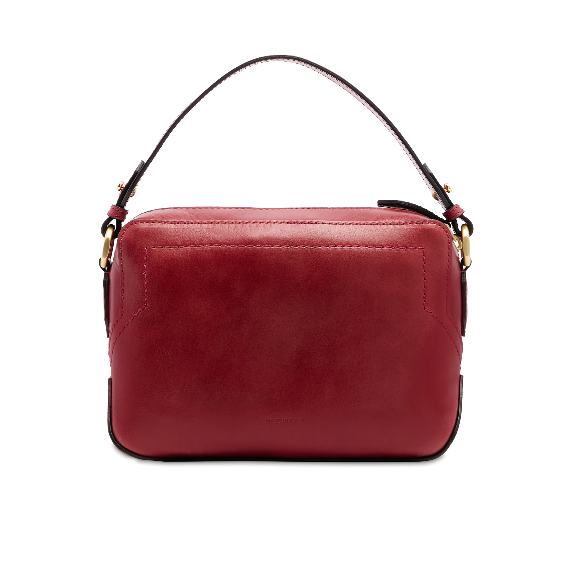 Leather crossbody bag with zip closure - Image 3