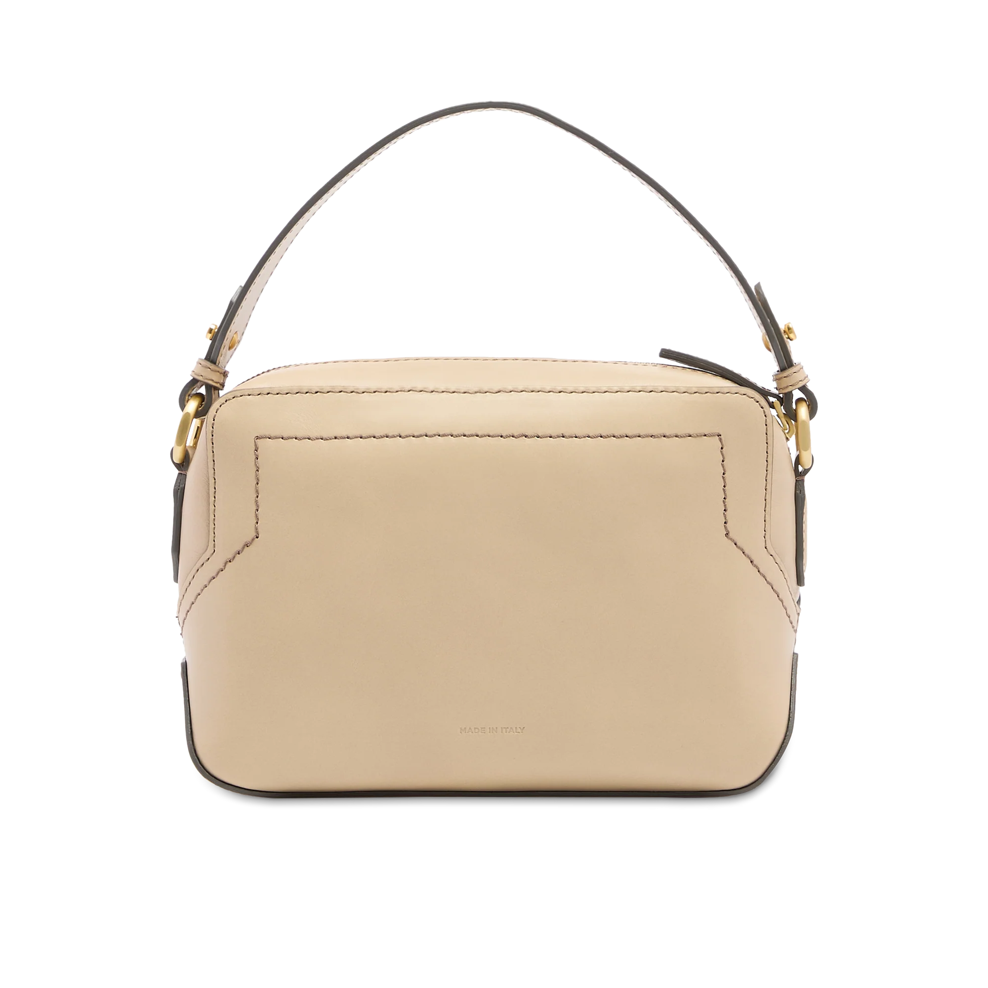 Leather crossbody bag with zip closure - Image 3