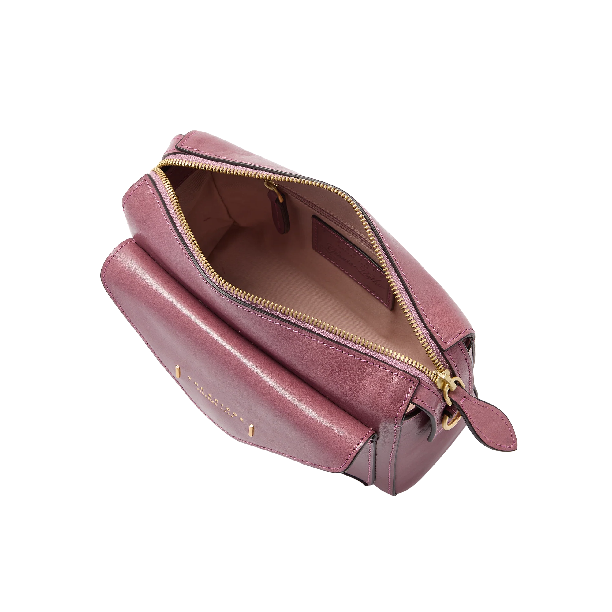 Leather crossbody bag with zip closure - Image 5