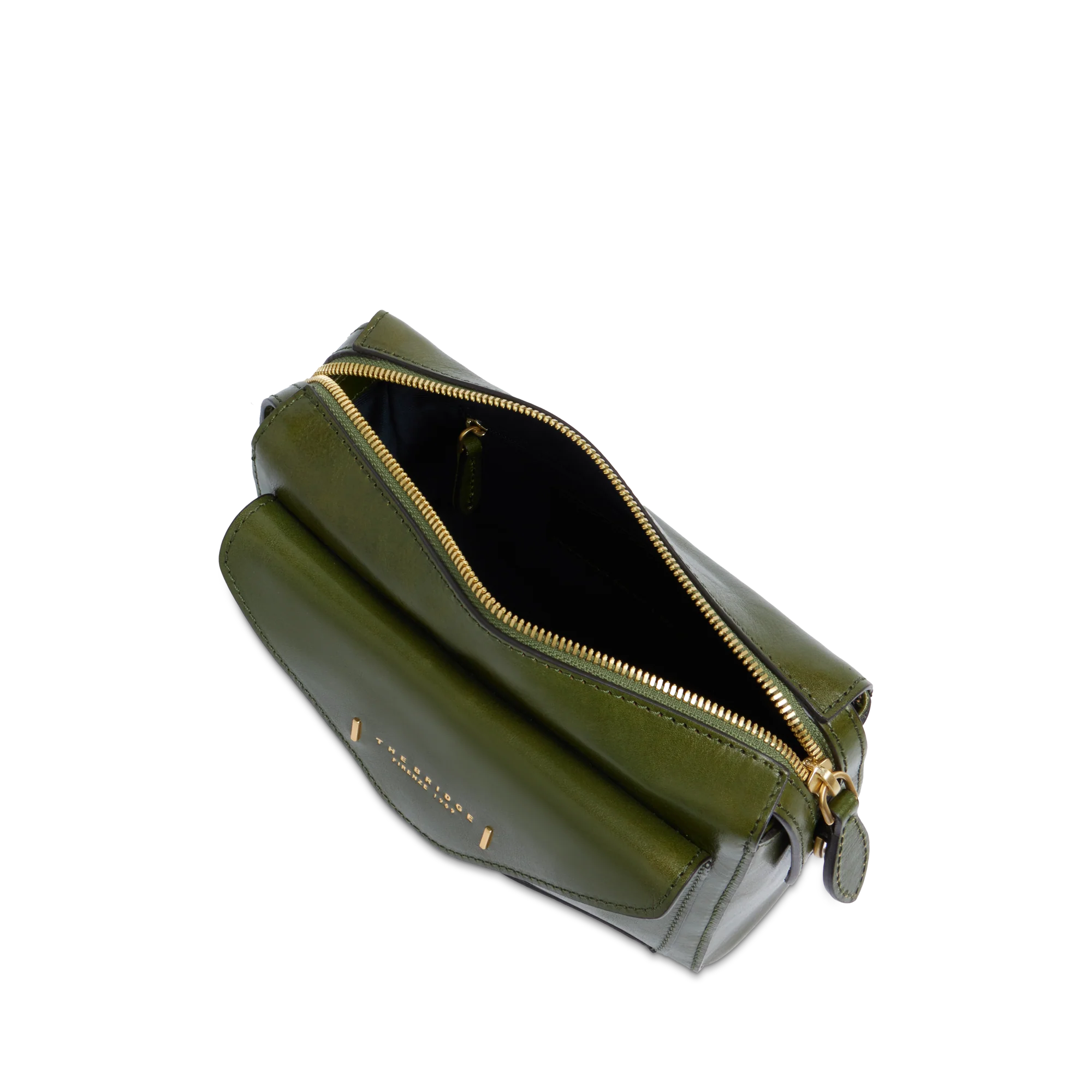 Leather crossbody bag with zip closure - Image 4