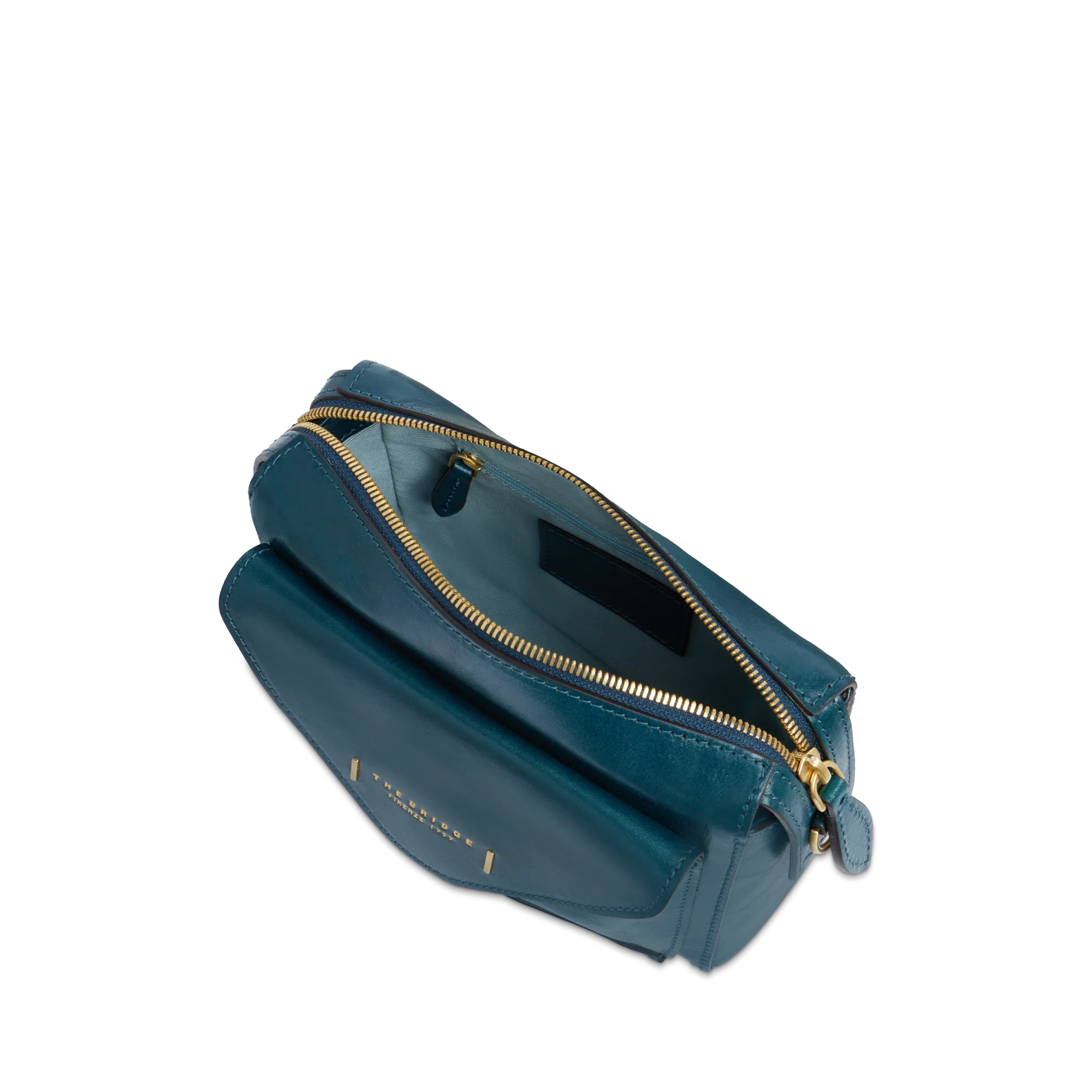 Leather crossbody bag with zip closure - Image 4