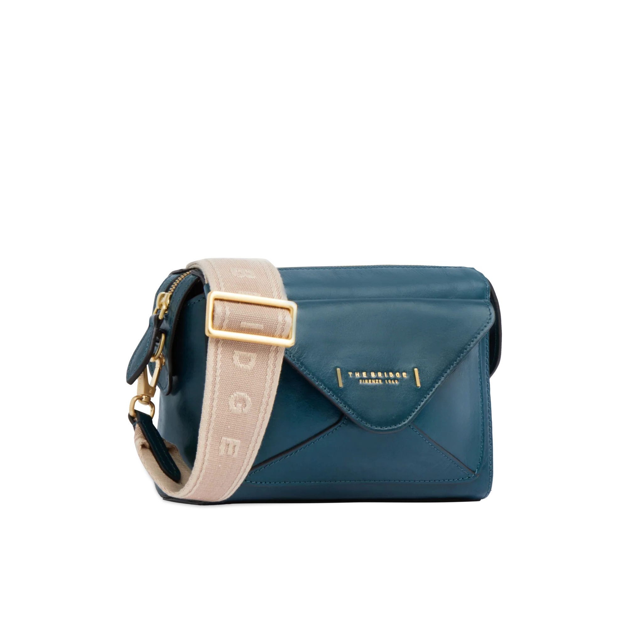 Leather crossbody bag with zip closure - Image 6