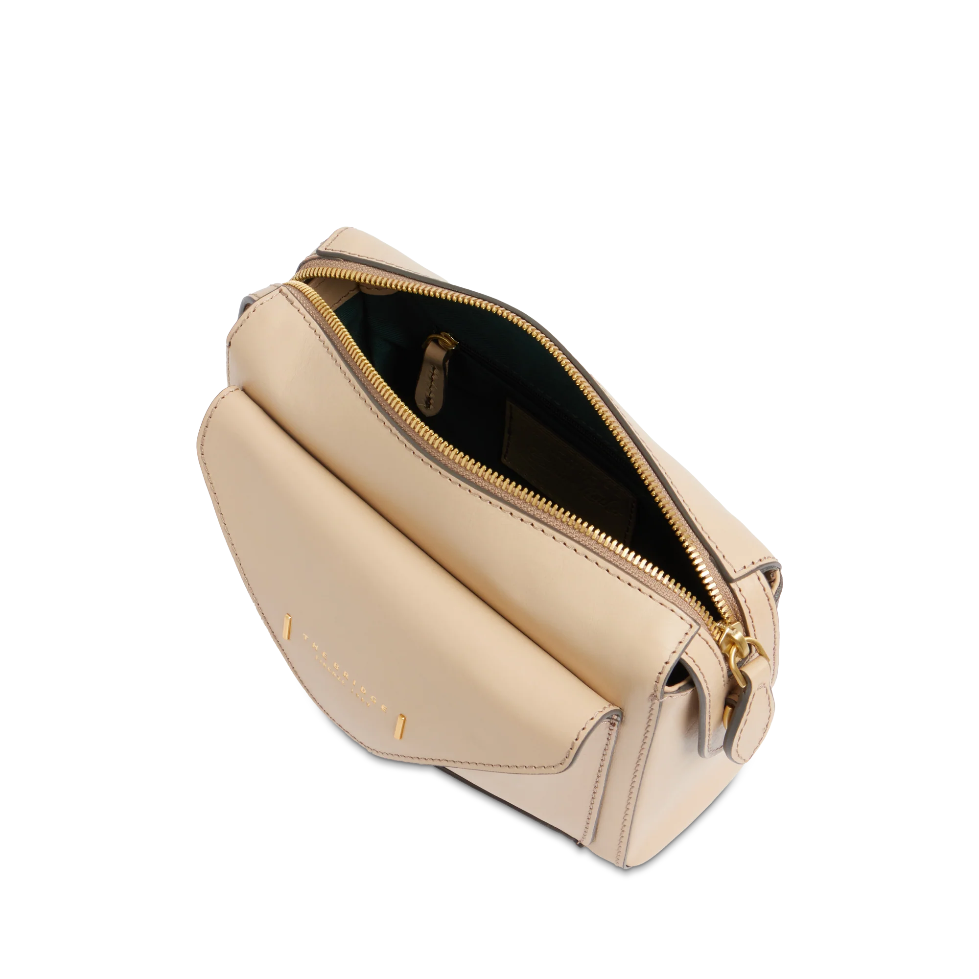 Leather crossbody bag with zip closure - Image 4