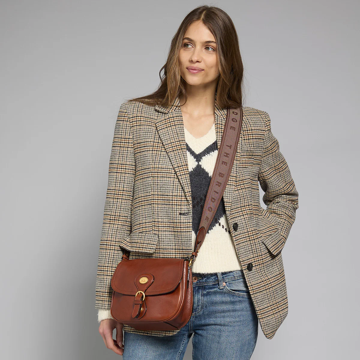 Leather crossbody bag for women - Image 6