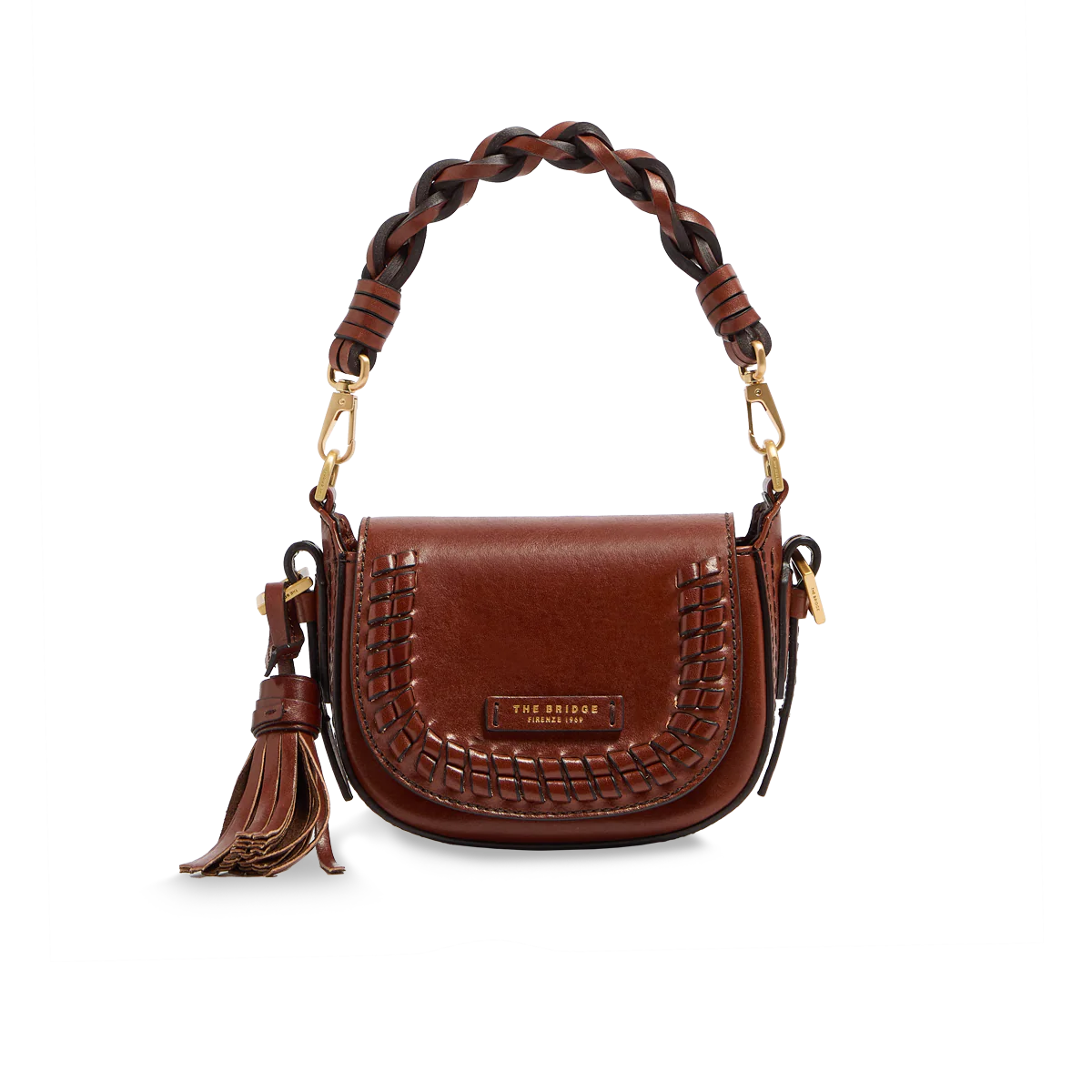 Pearl District baby – leather shoulder bag with hand-stitched leather details – numbered capsule