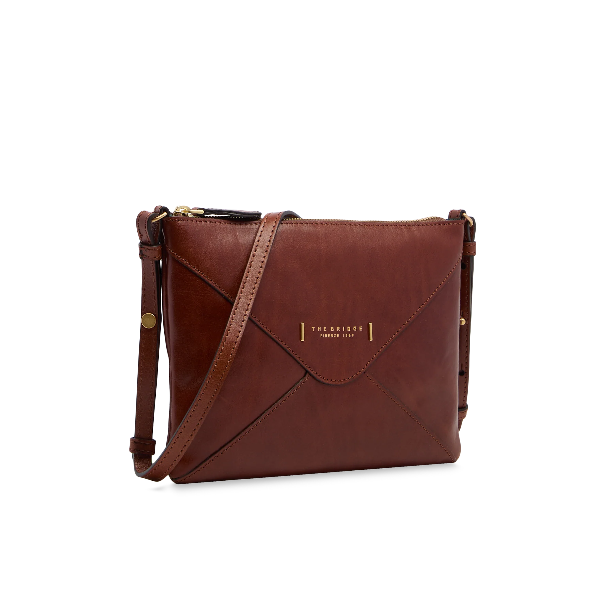 Leather crossbody bag with zip closure - Image 2