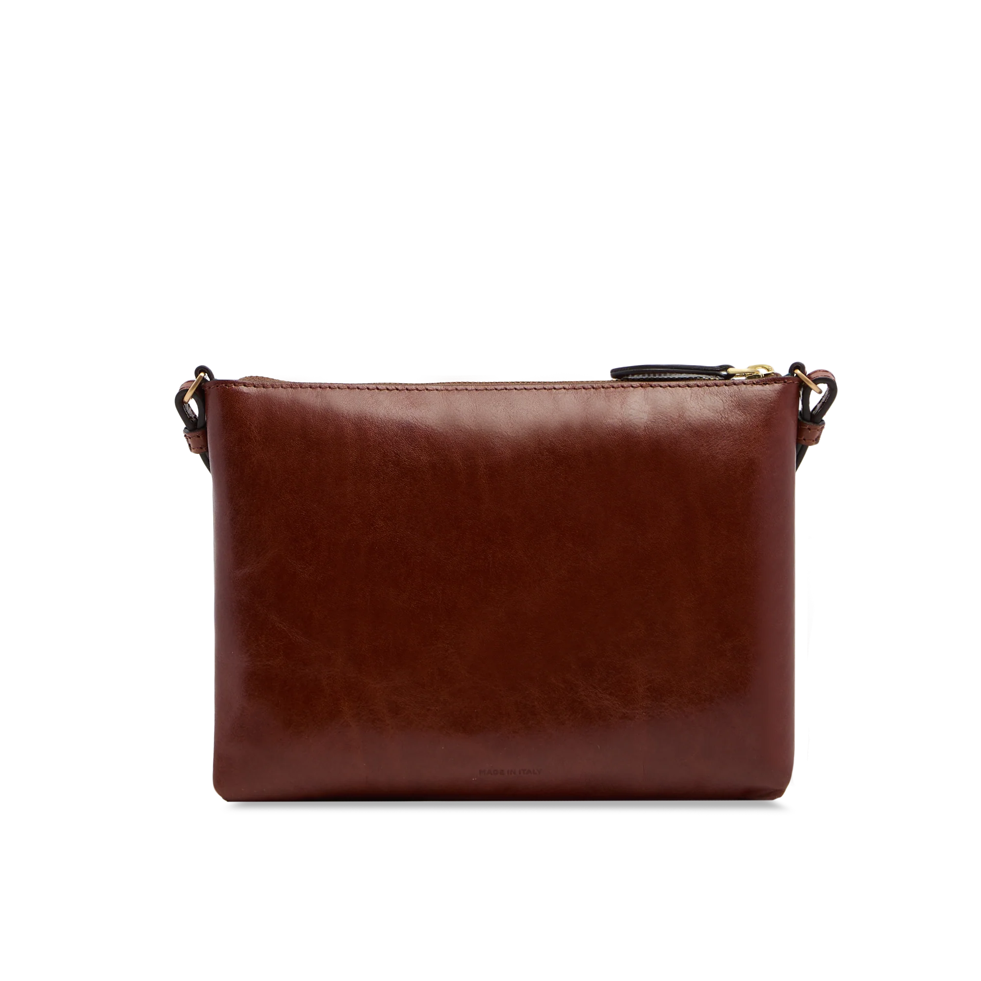 Leather crossbody bag with zip closure - Image 3