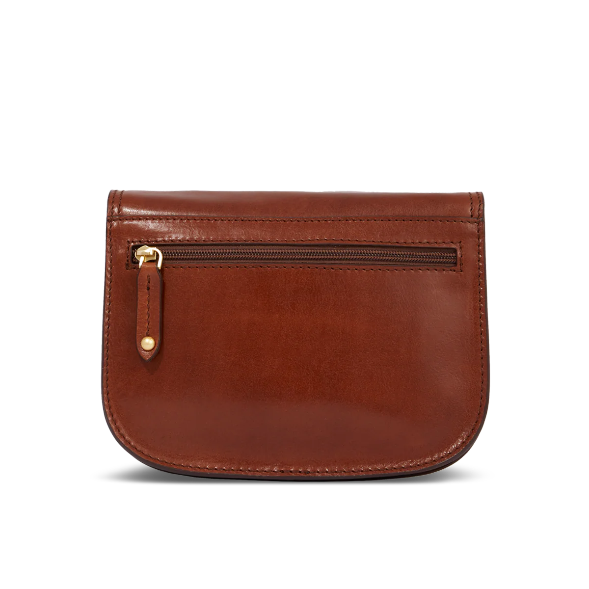Leather shoulder bag with compartments - Image 3