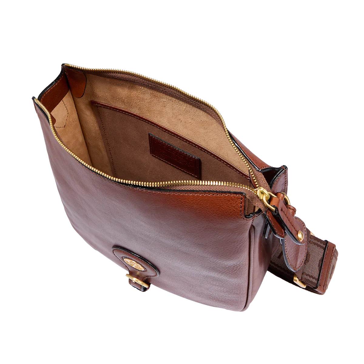 Leather crossbody bag for women with zip closure - Image 4