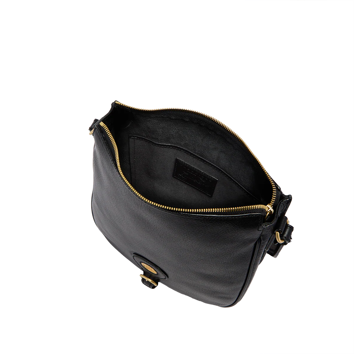 Women’s leather crossbody bag with zip closure - Image 4
