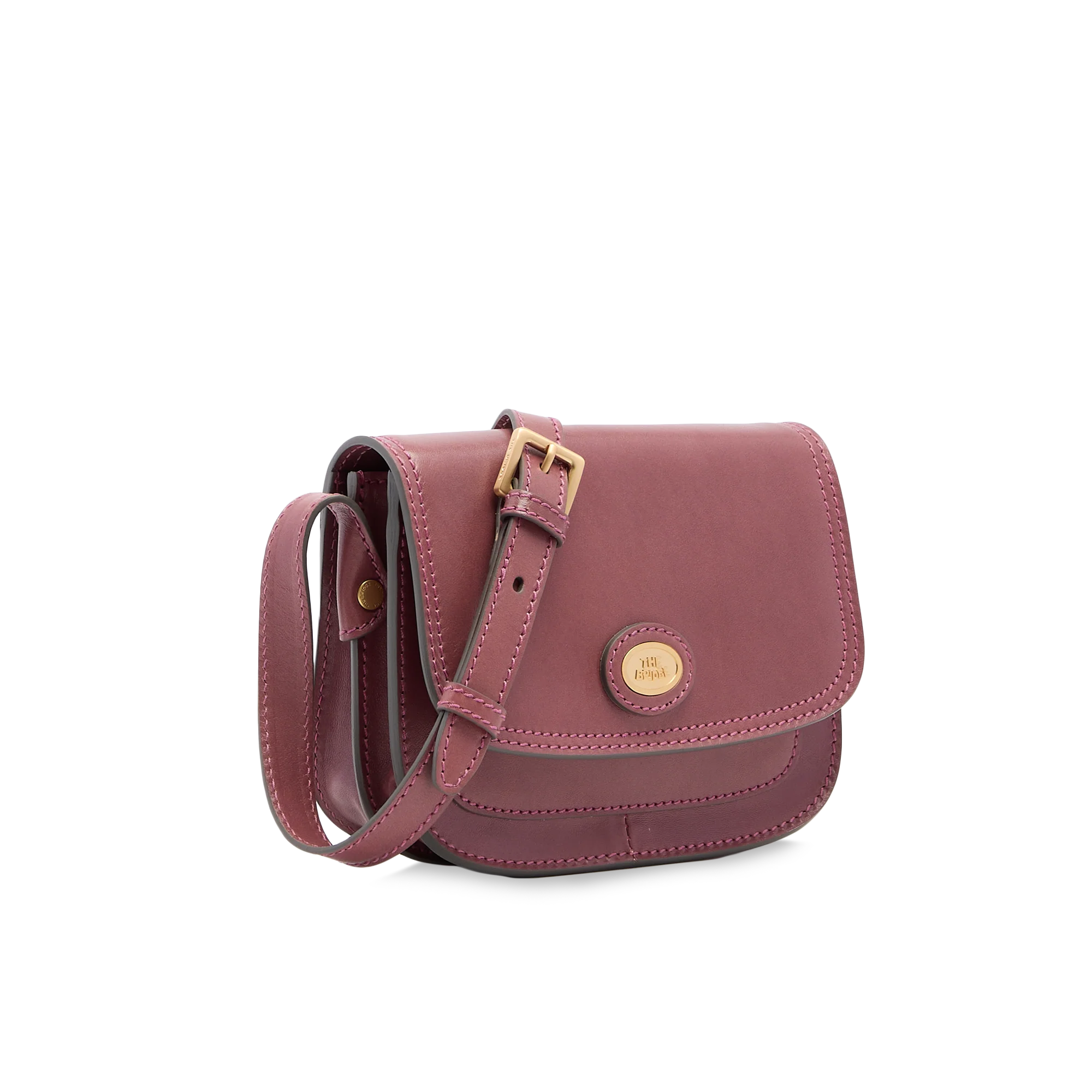 Leather crossbody bag with compartments, small size - Image 2