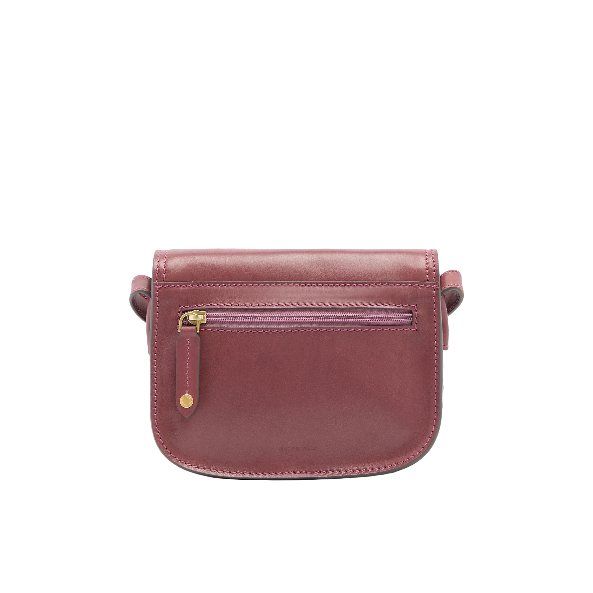 Leather crossbody bag with compartments, small size - Image 3