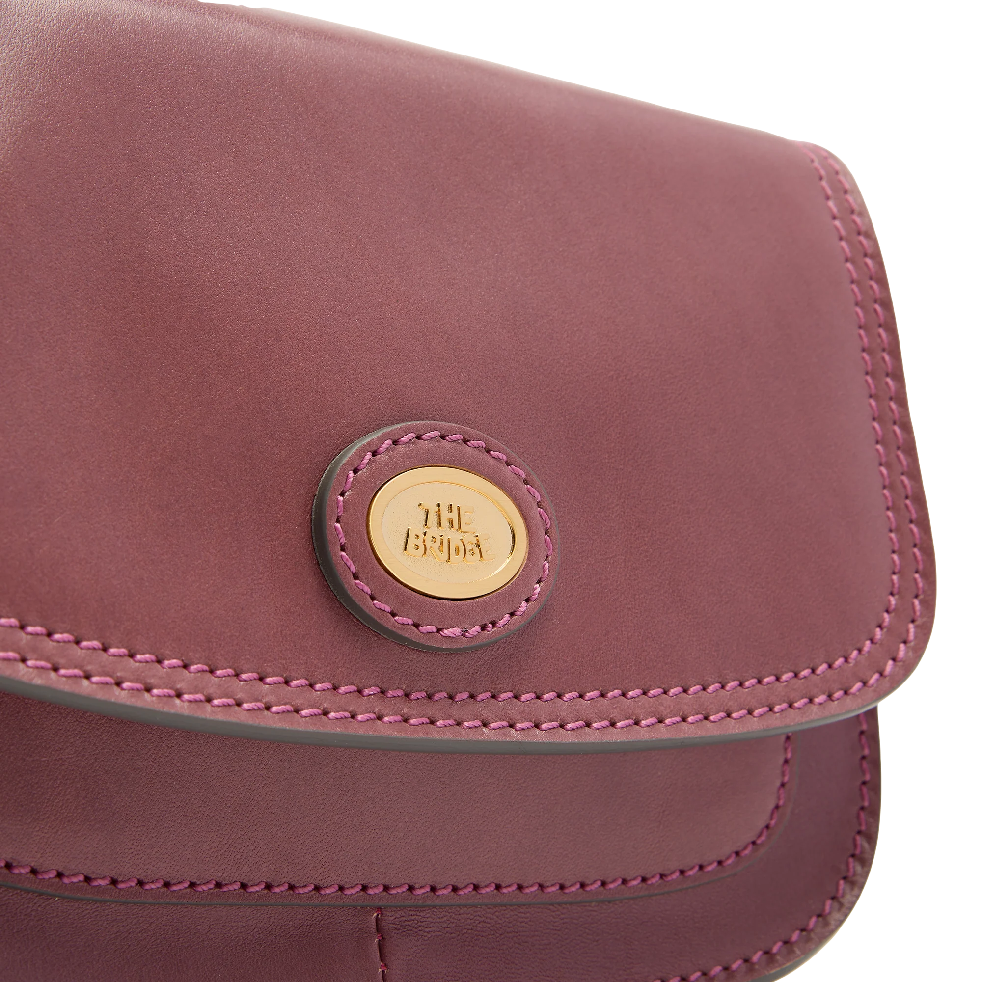 Leather crossbody bag with compartments, small size - Image 5