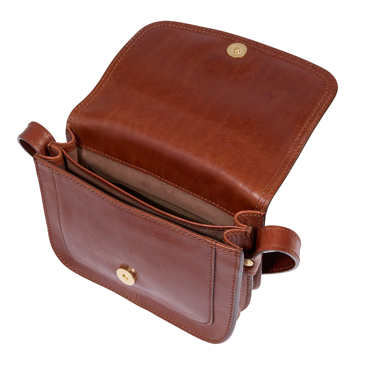 Small leather crossbody with compartments - Image 4