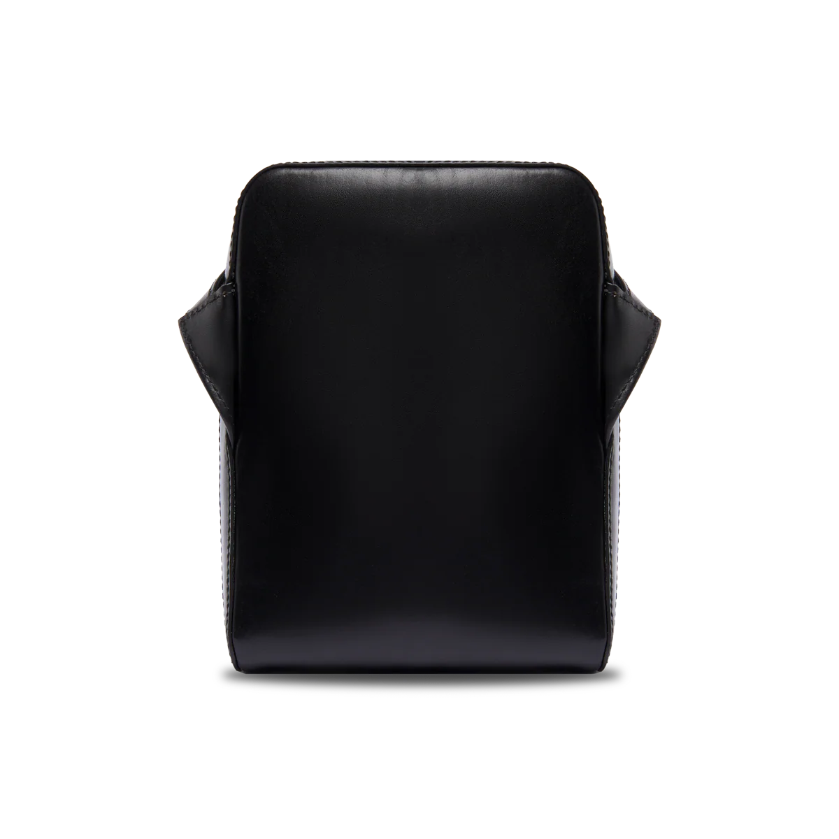Men's leather crossbody with front zip - Image 3
