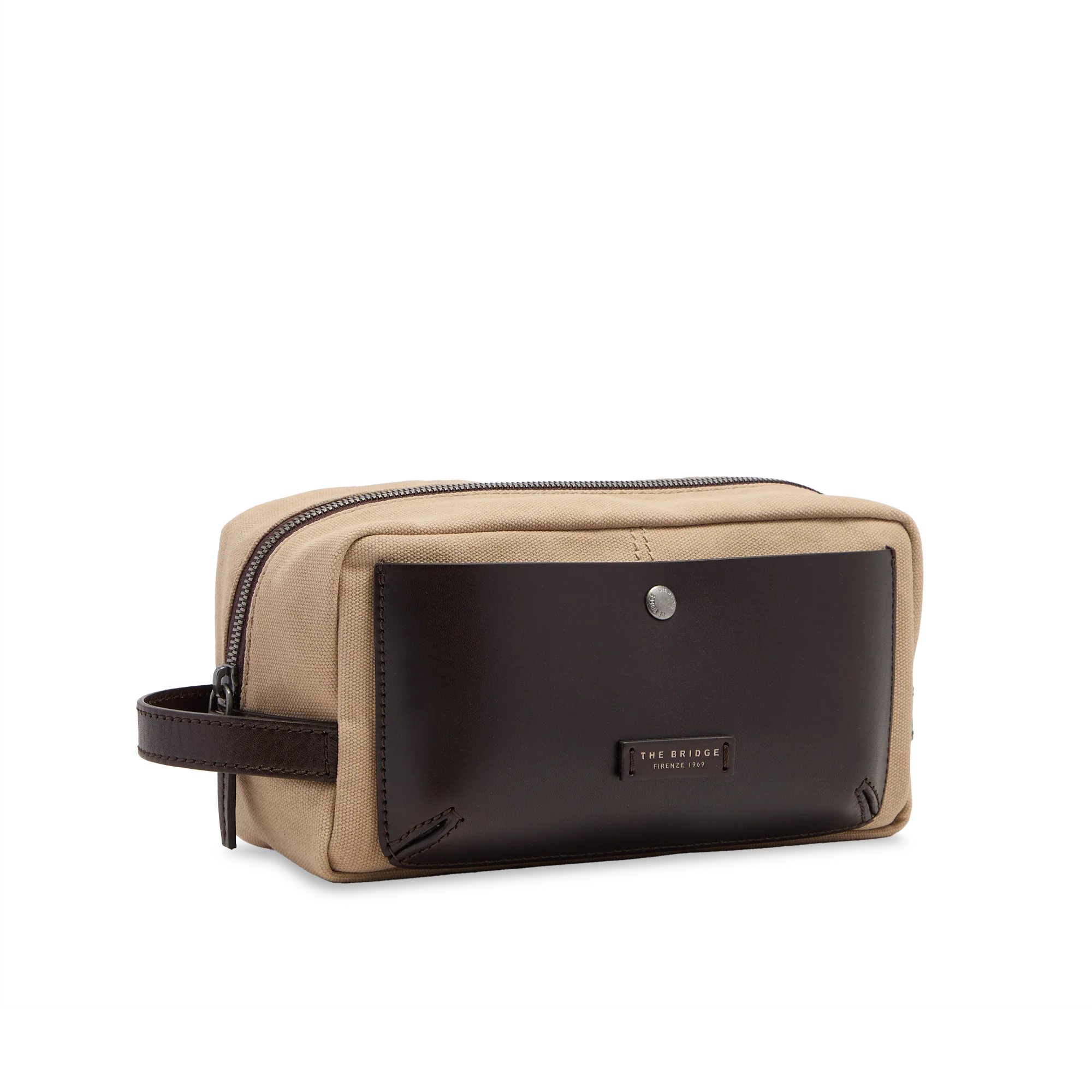 Leather and fabric beauty case - Image 2