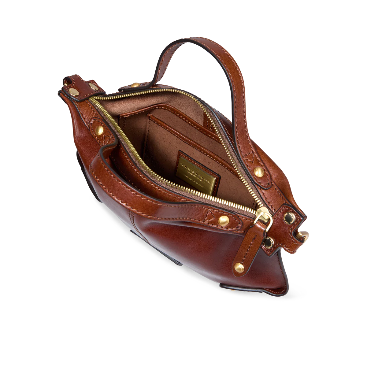 Crossbody bag in leather with zip closure - size s - Image 4
