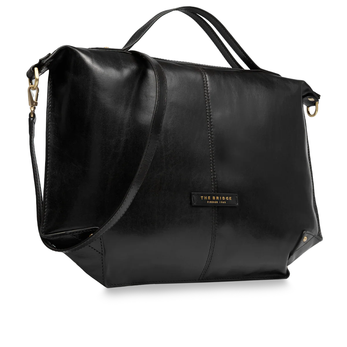 Crossbody bag in leather with zip closure - size l - Image 2