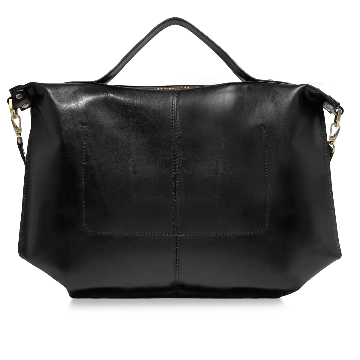 Crossbody bag in leather with zip closure - size l - Image 3