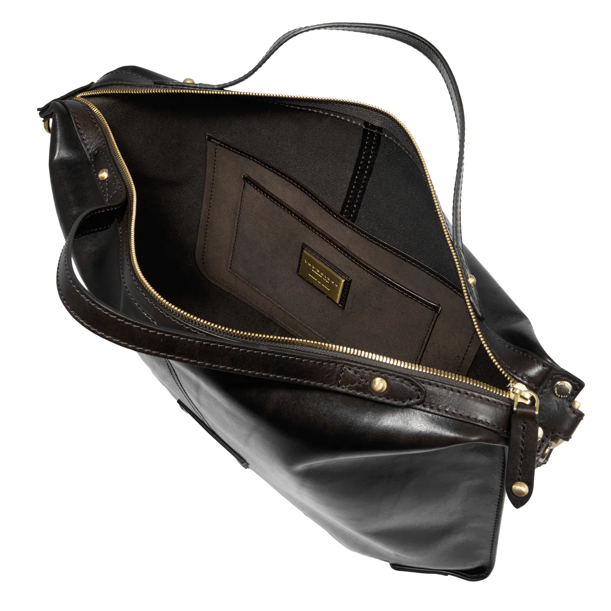 Crossbody bag in leather with zip closure - size l - Image 4