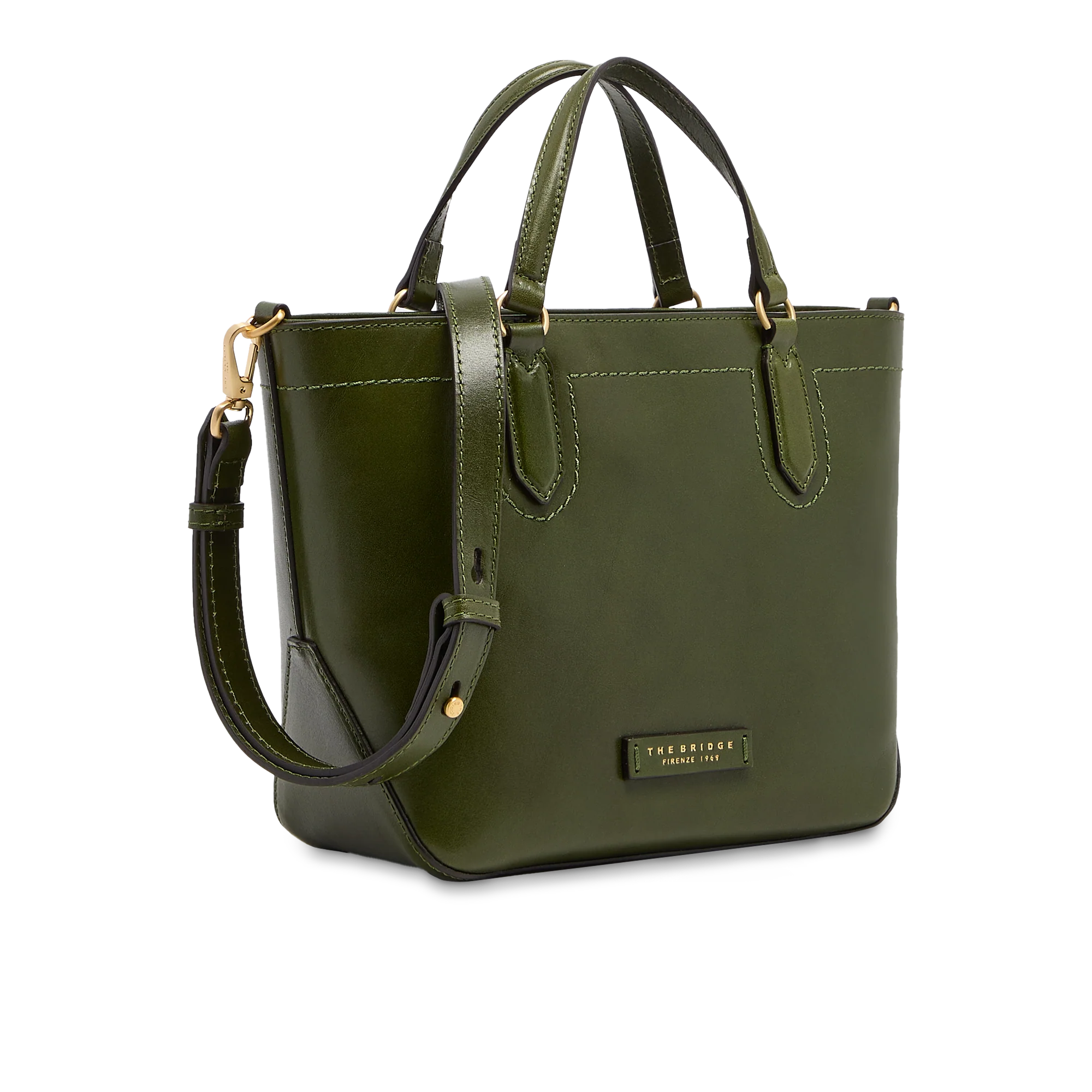 Leather handbag with removable shoulder strap - Image 2