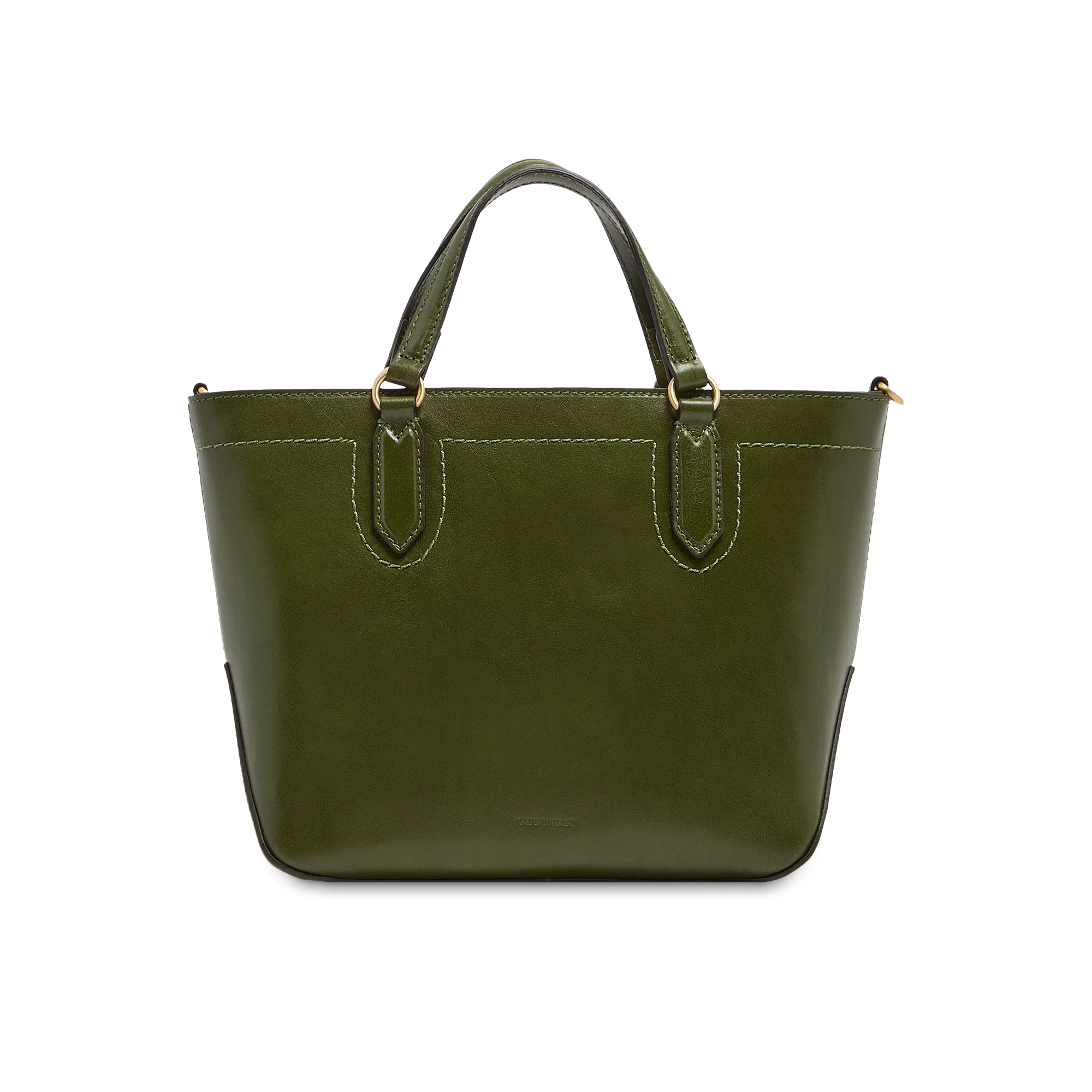 Leather handbag with removable shoulder strap - Image 3
