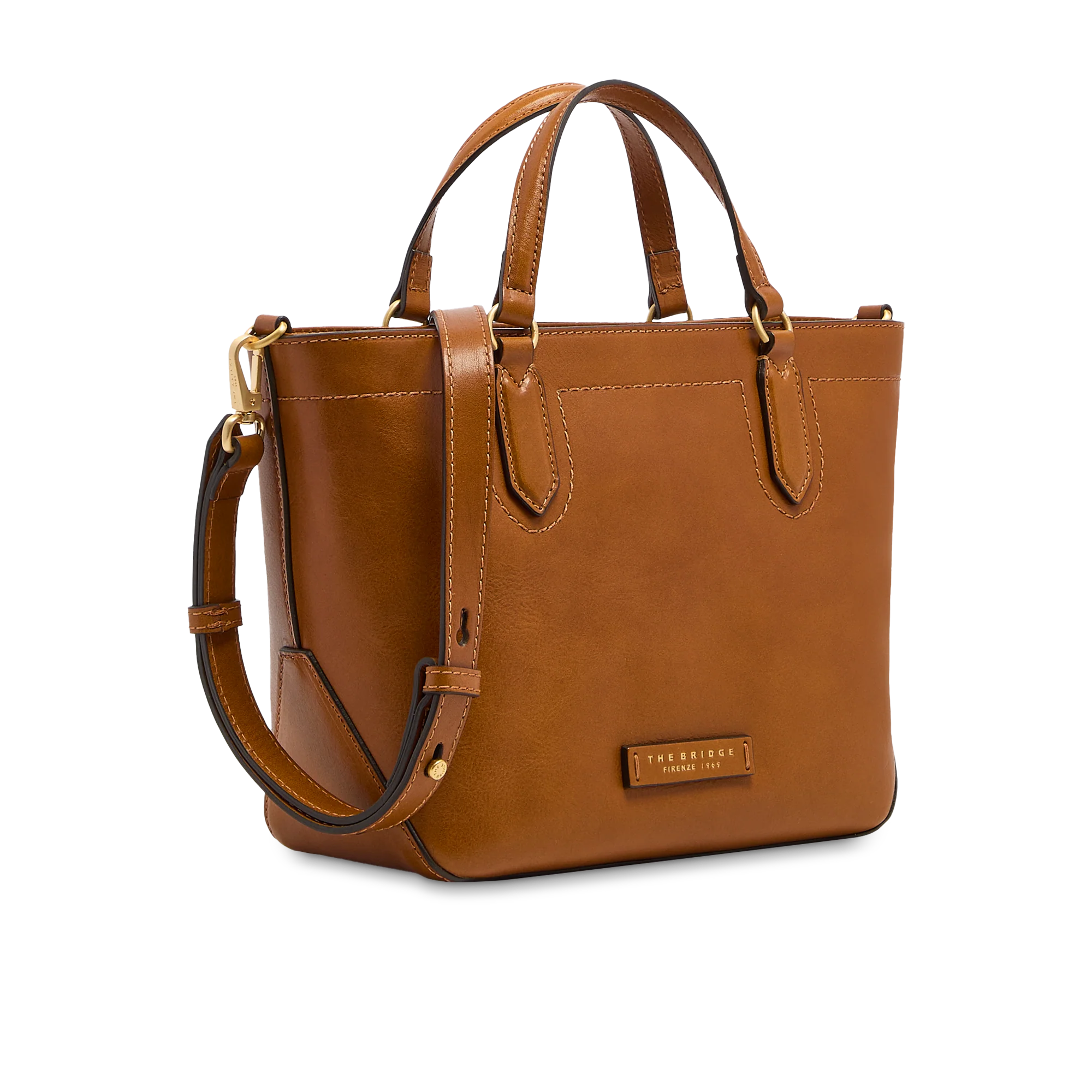 Leather handbag with removable shoulder strap - Image 2