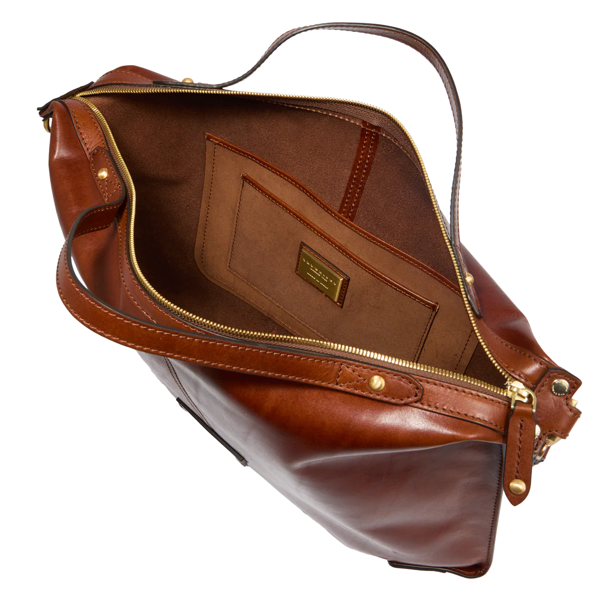 Crossbody bag in leather with zip closure - size l - Image 4