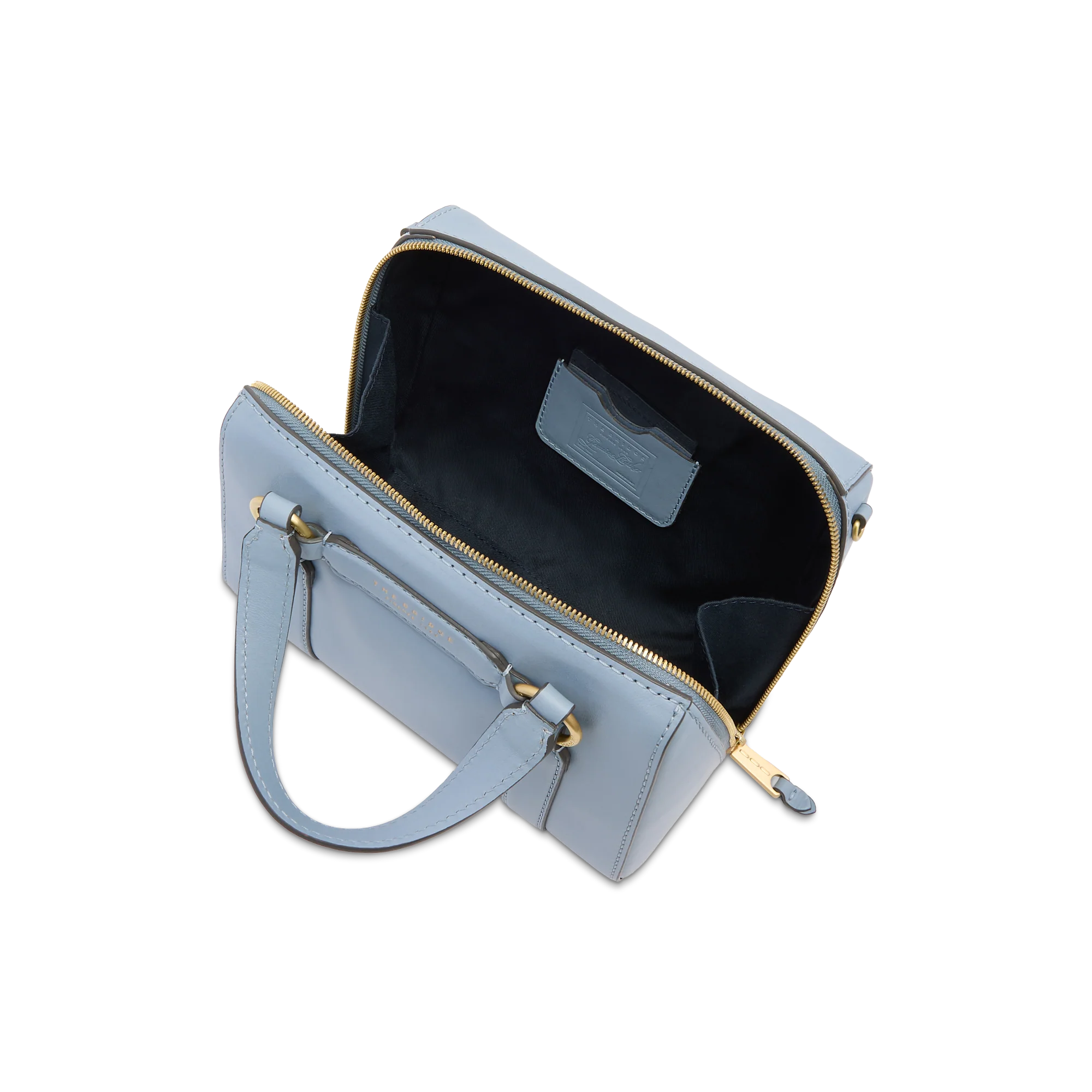 Leather handbag with removable shoulder strap - Image 4
