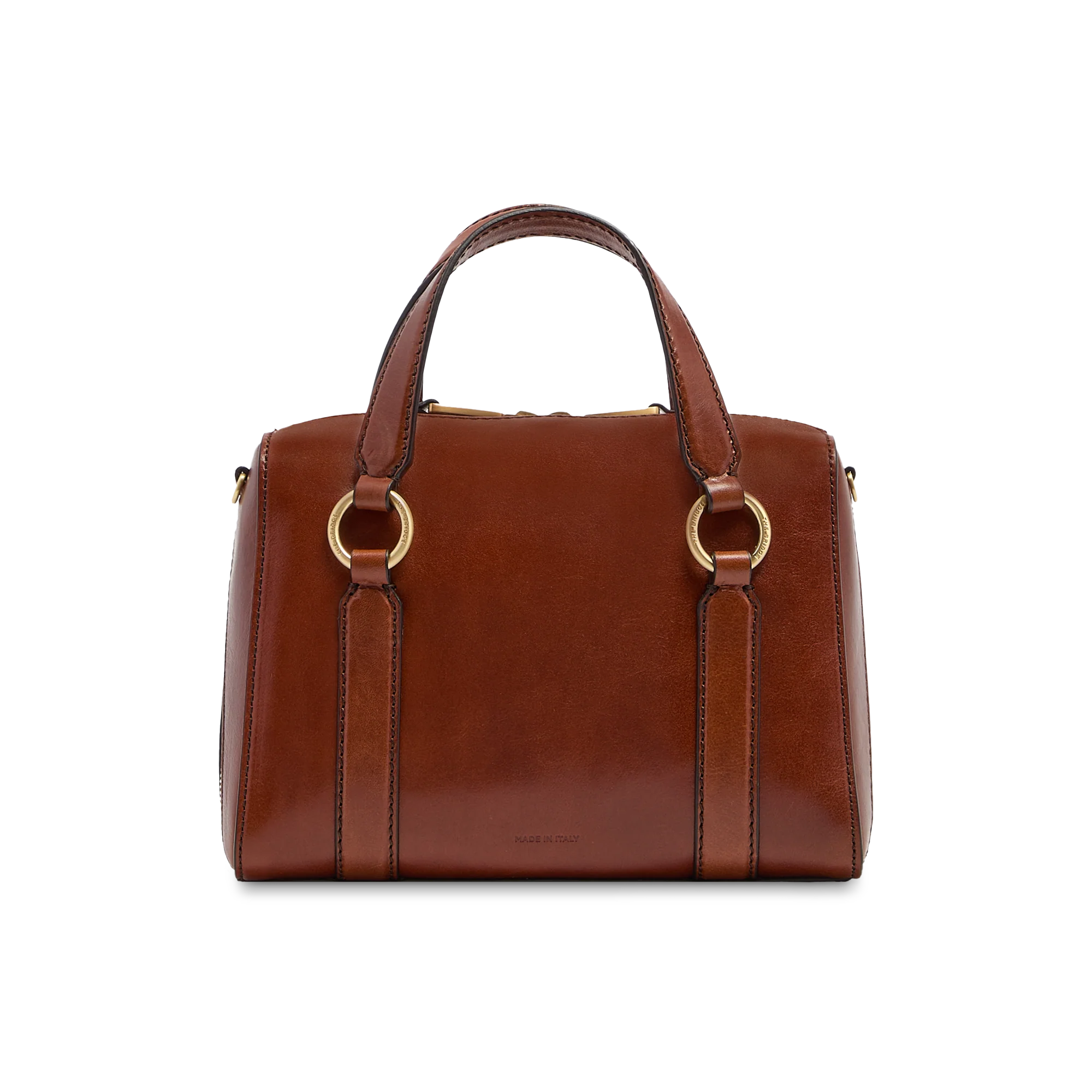Leather handbag with removable shoulder strap - Image 3