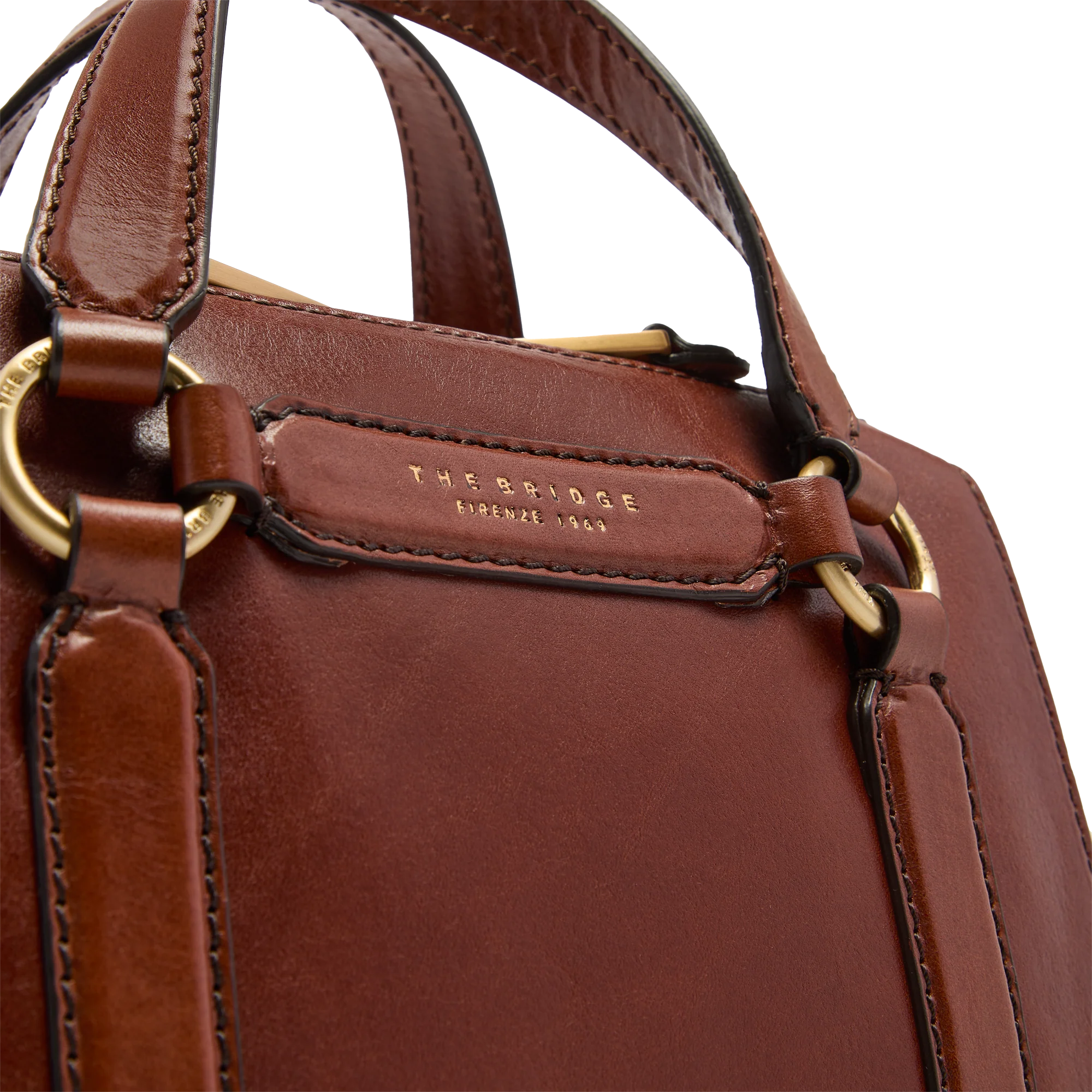 Leather handbag with removable shoulder strap - Image 5