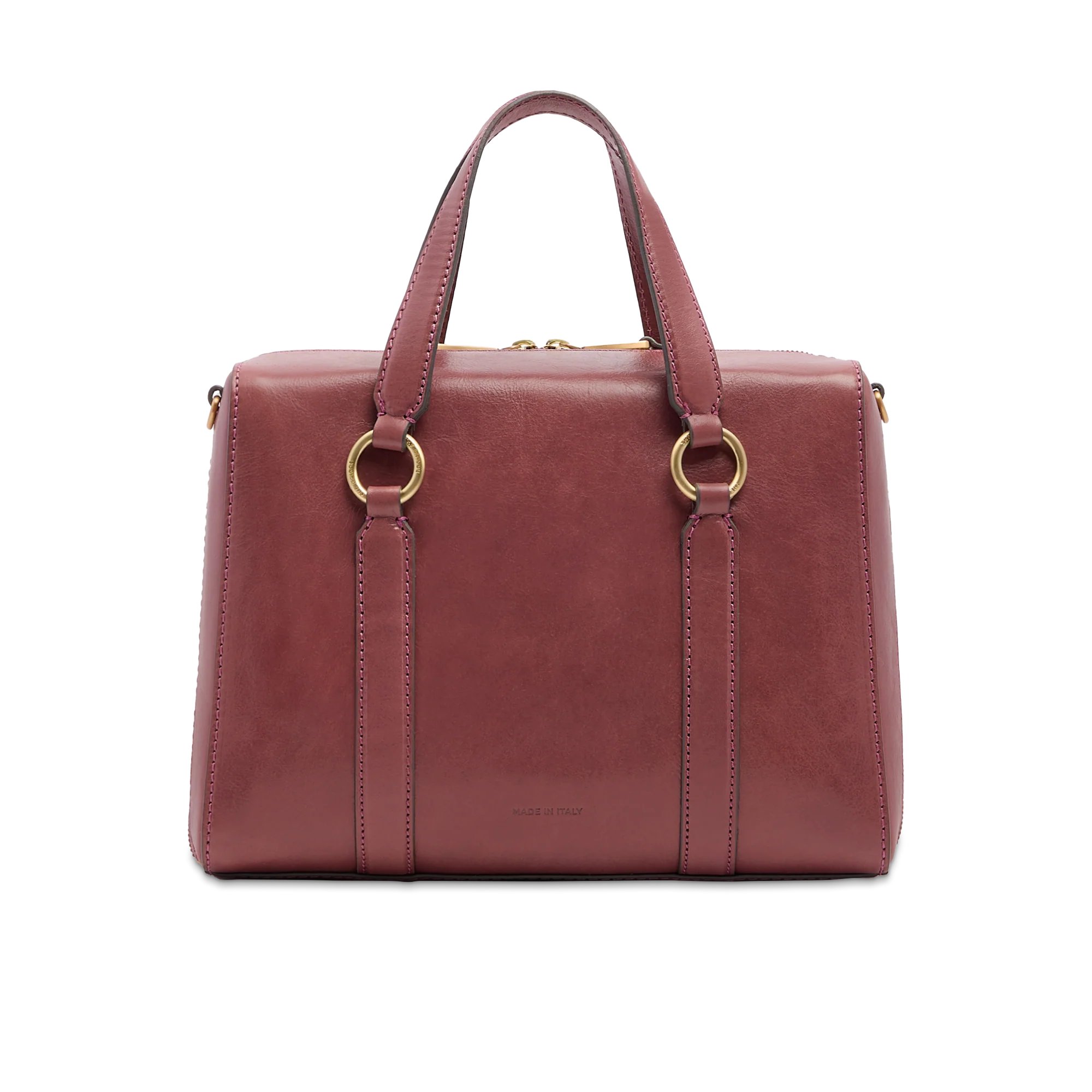 Large leather handbag with shoulder strap - Image 3