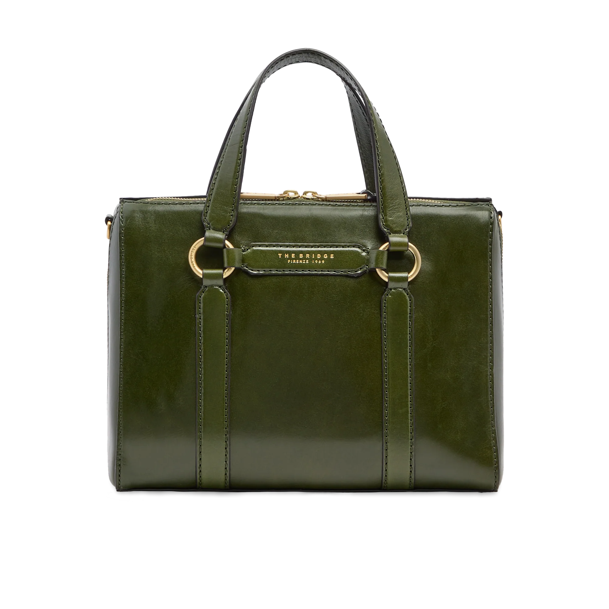 Women’s leather bag with shoulder strap